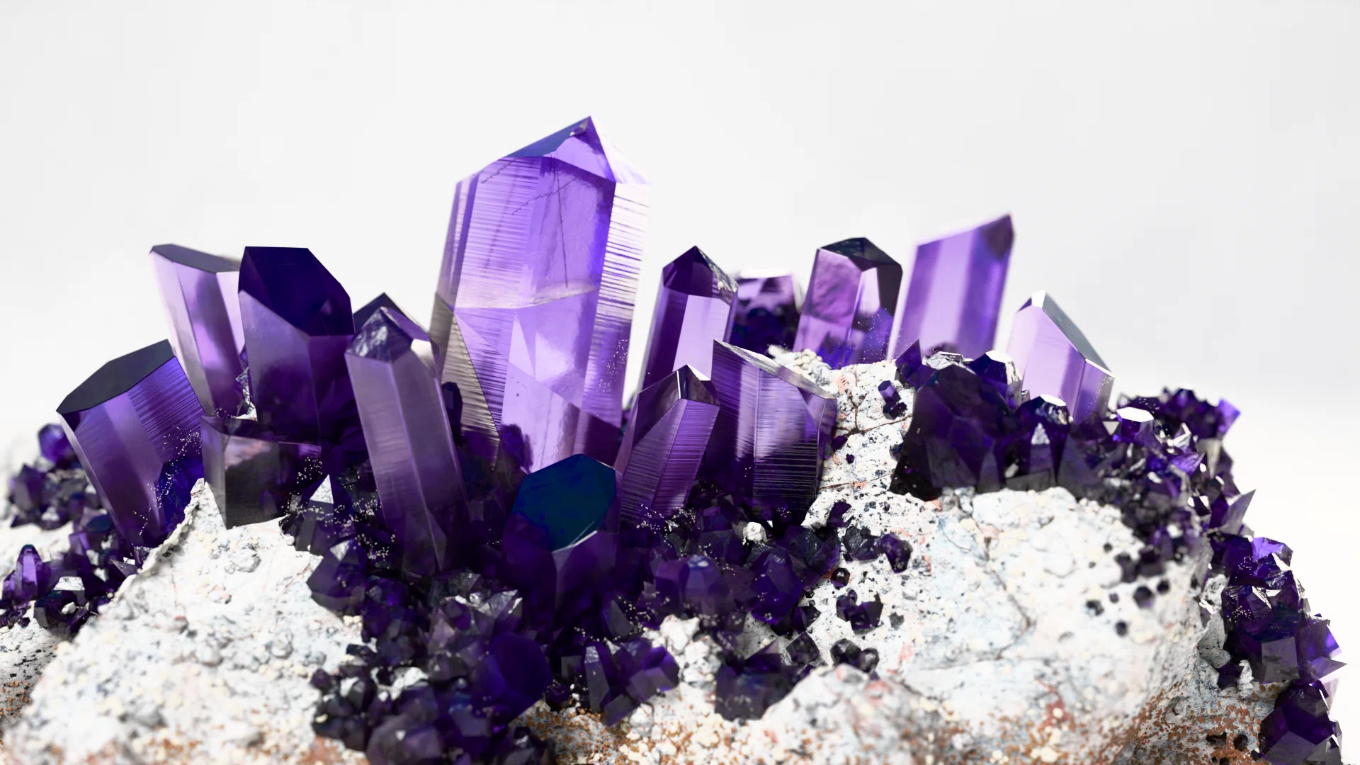 アメジスト　水晶　等　鉱物　まとめ売り 夏休み自由研究】BlenderとClaudeでつくろう！美しい鉱物図鑑 | 第1回