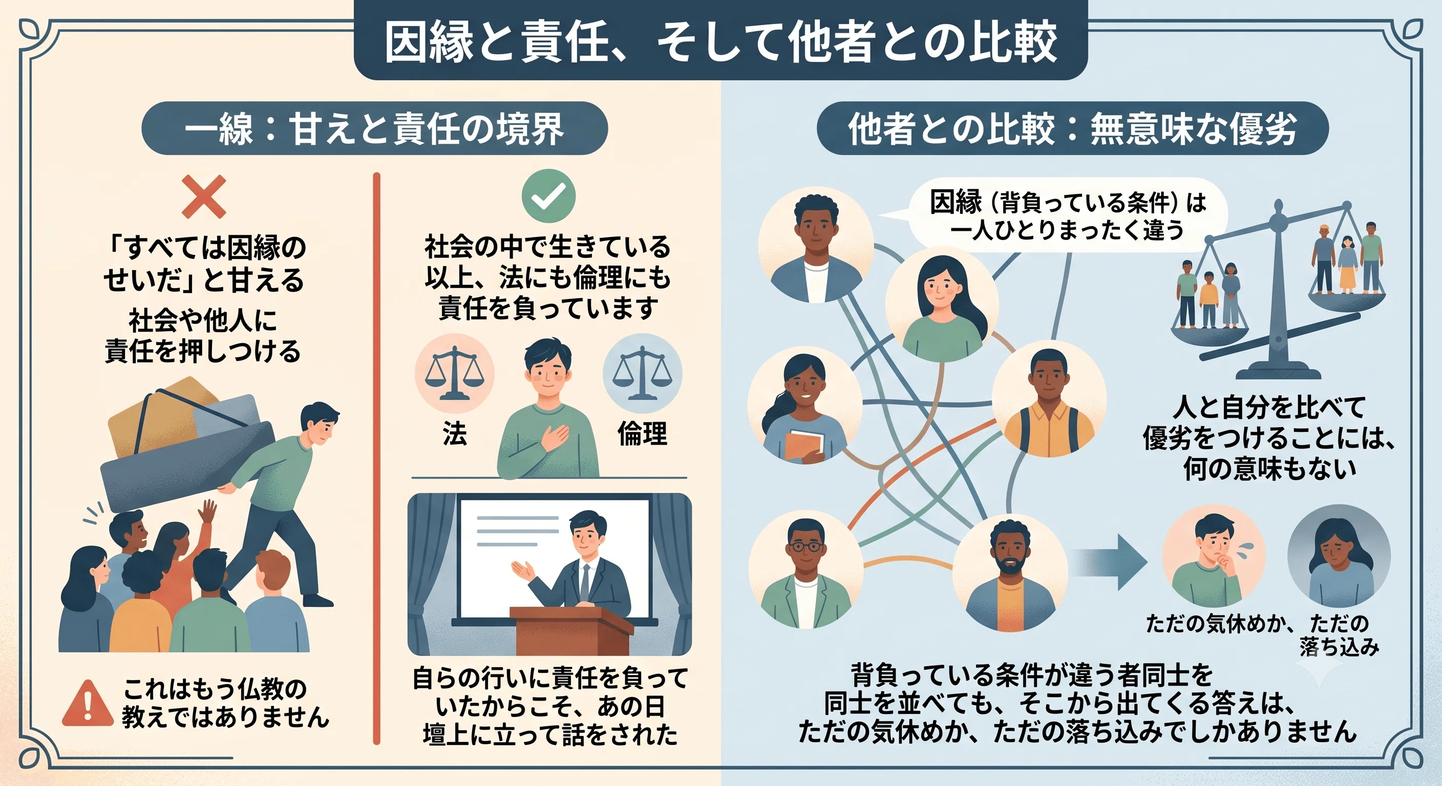 仏教】三歳の子どもでもわかるのに、八十の老人にはできない —夜中の