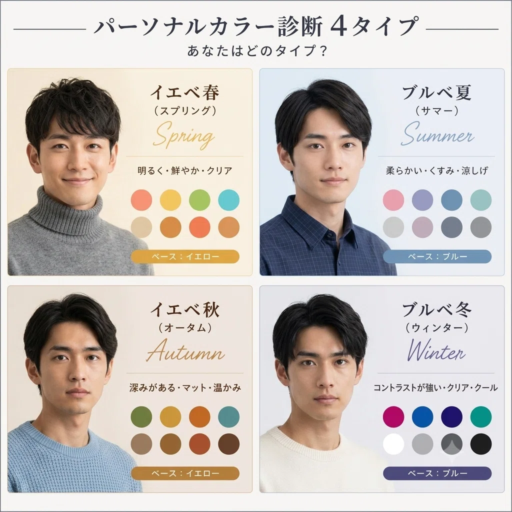 パーソナル カラー 診断 メンズ