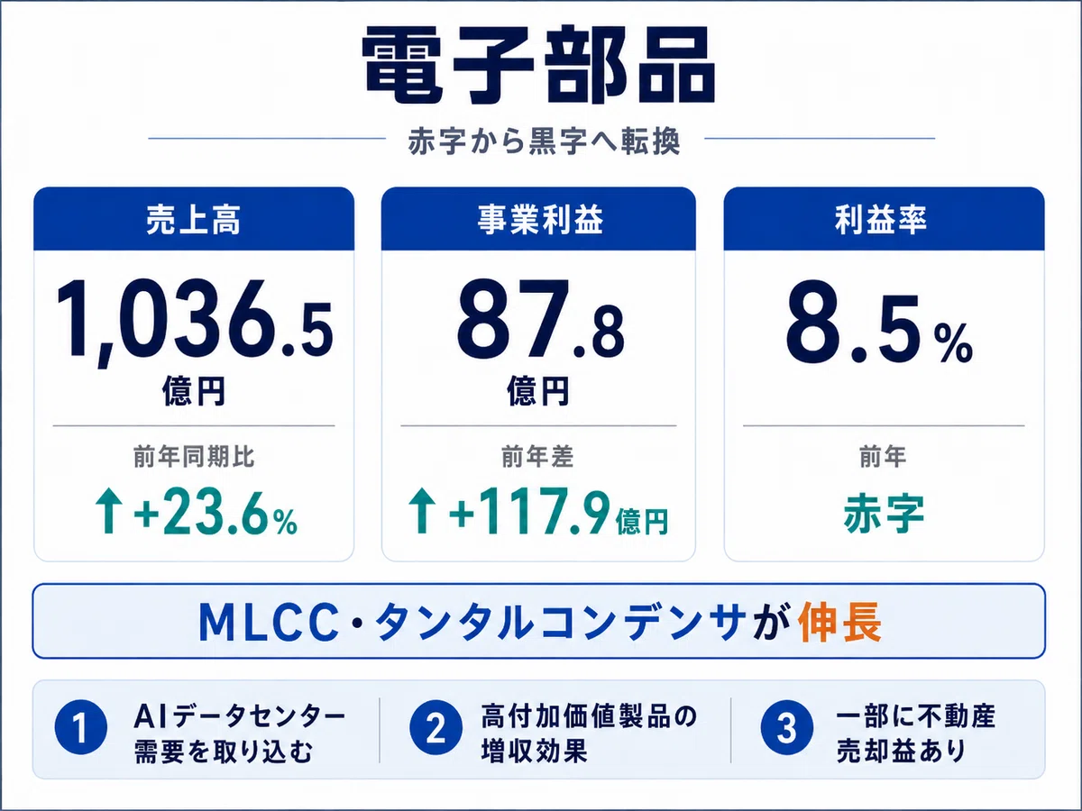 京セラ決算を読み解く｜AI・半導体需要で営業利益は約2.6倍、次の焦点