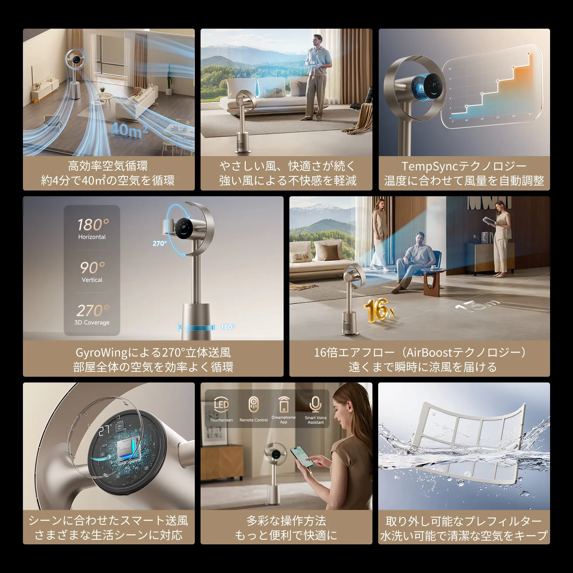 dreame MF10｜最大270°で部屋全体に送風する羽なし扇風機｜りょー@モノ