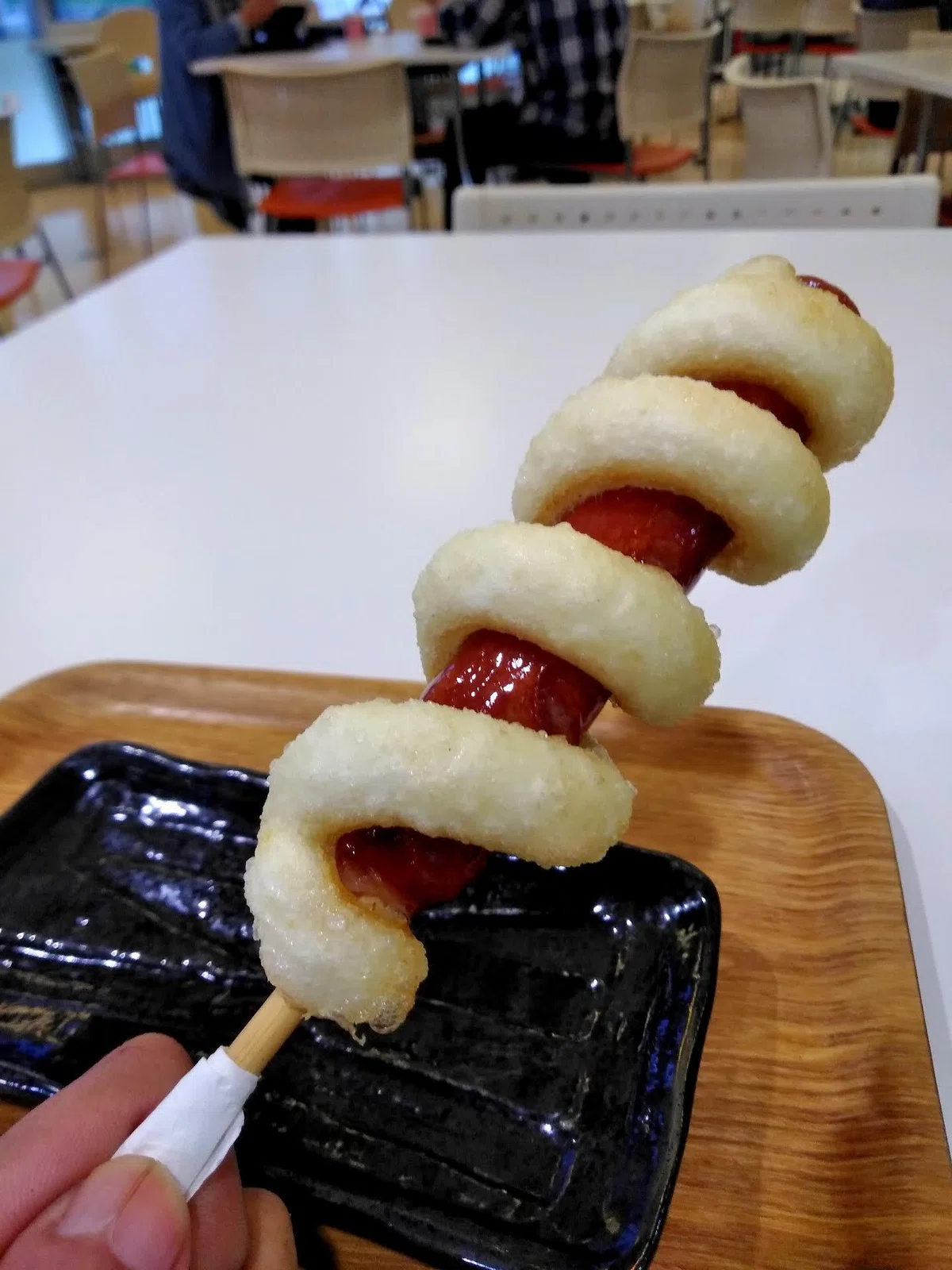 道の駅 メルヘンの丘めまんべつの揚げもちフランク