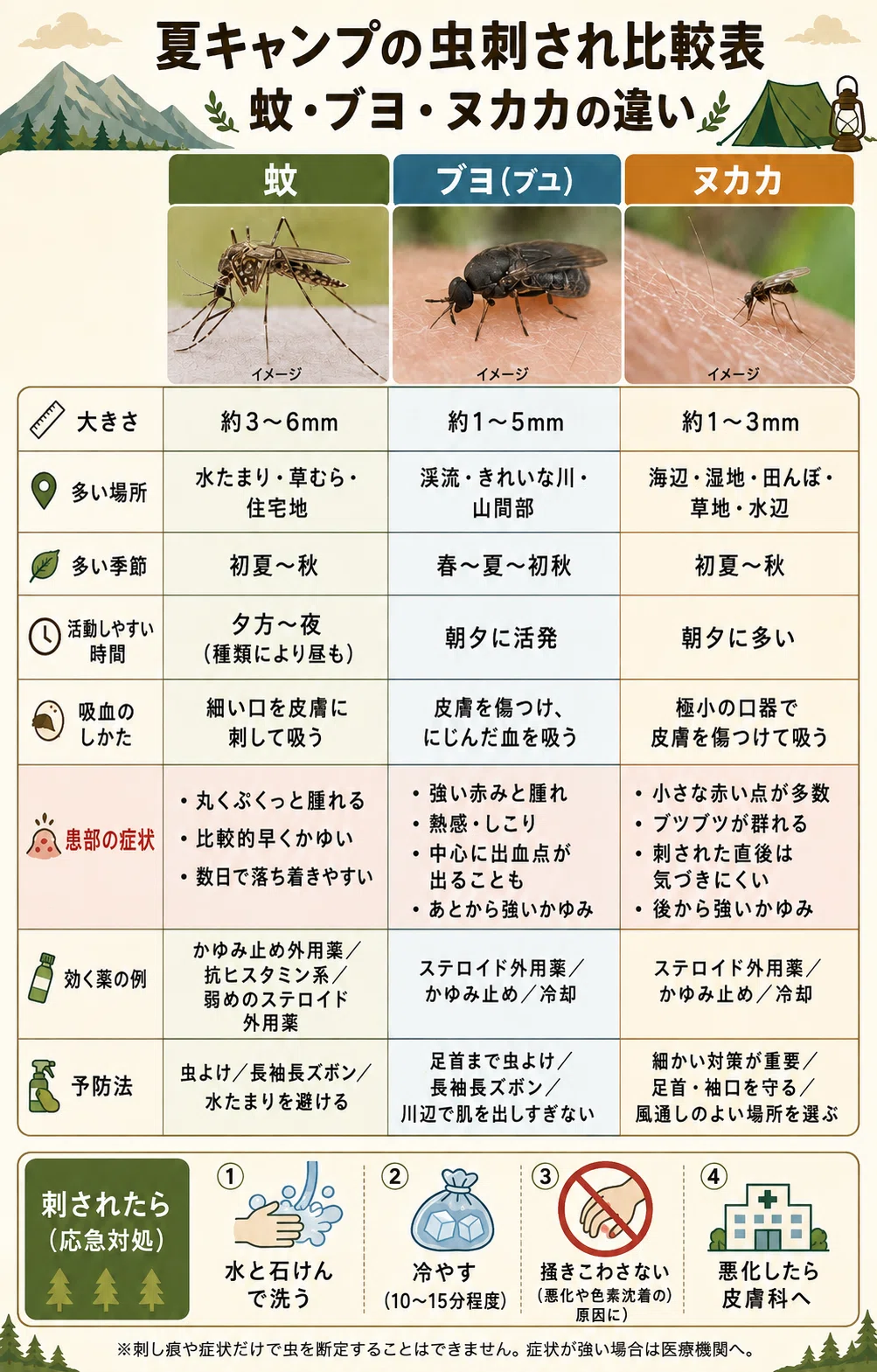 蚊 と ブヨ の 違い