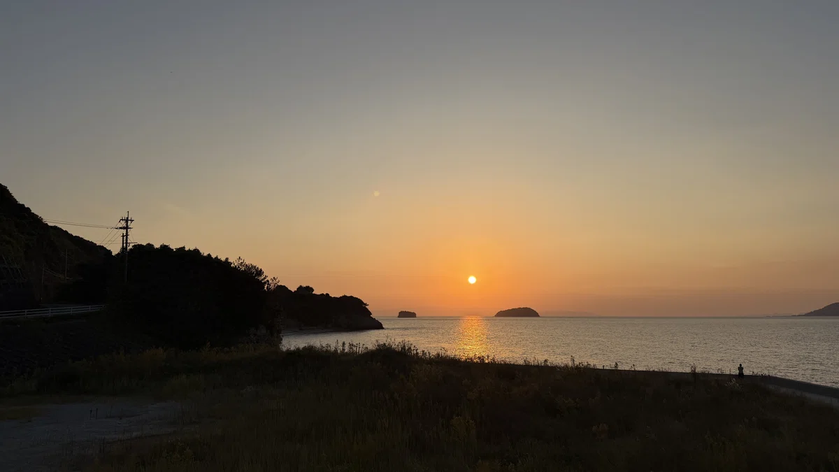 iPhone17Proで撮影した天草の夕日