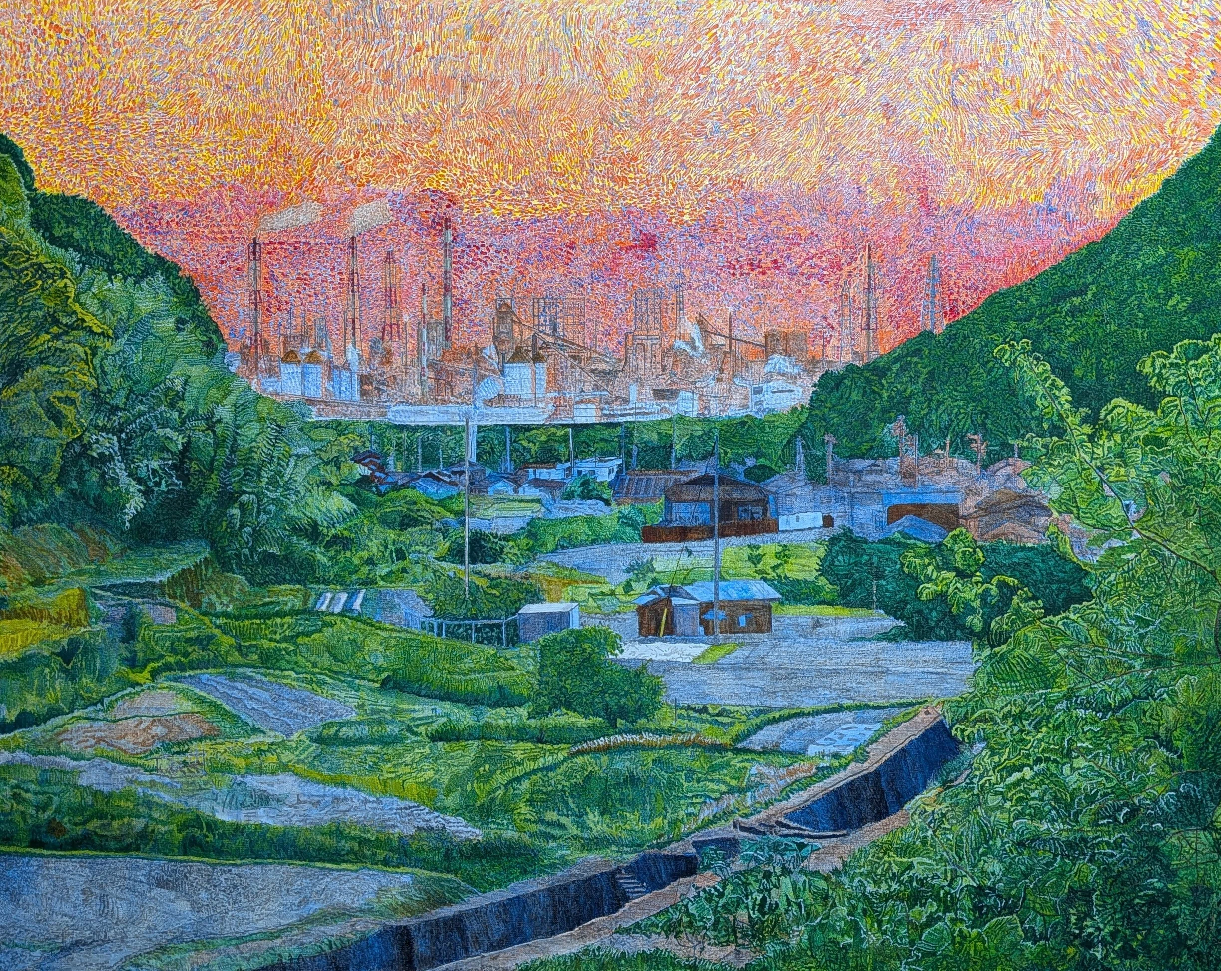Step100】「交錯」油彩画｜瑞島 魁祐（みずしま かいゆう）