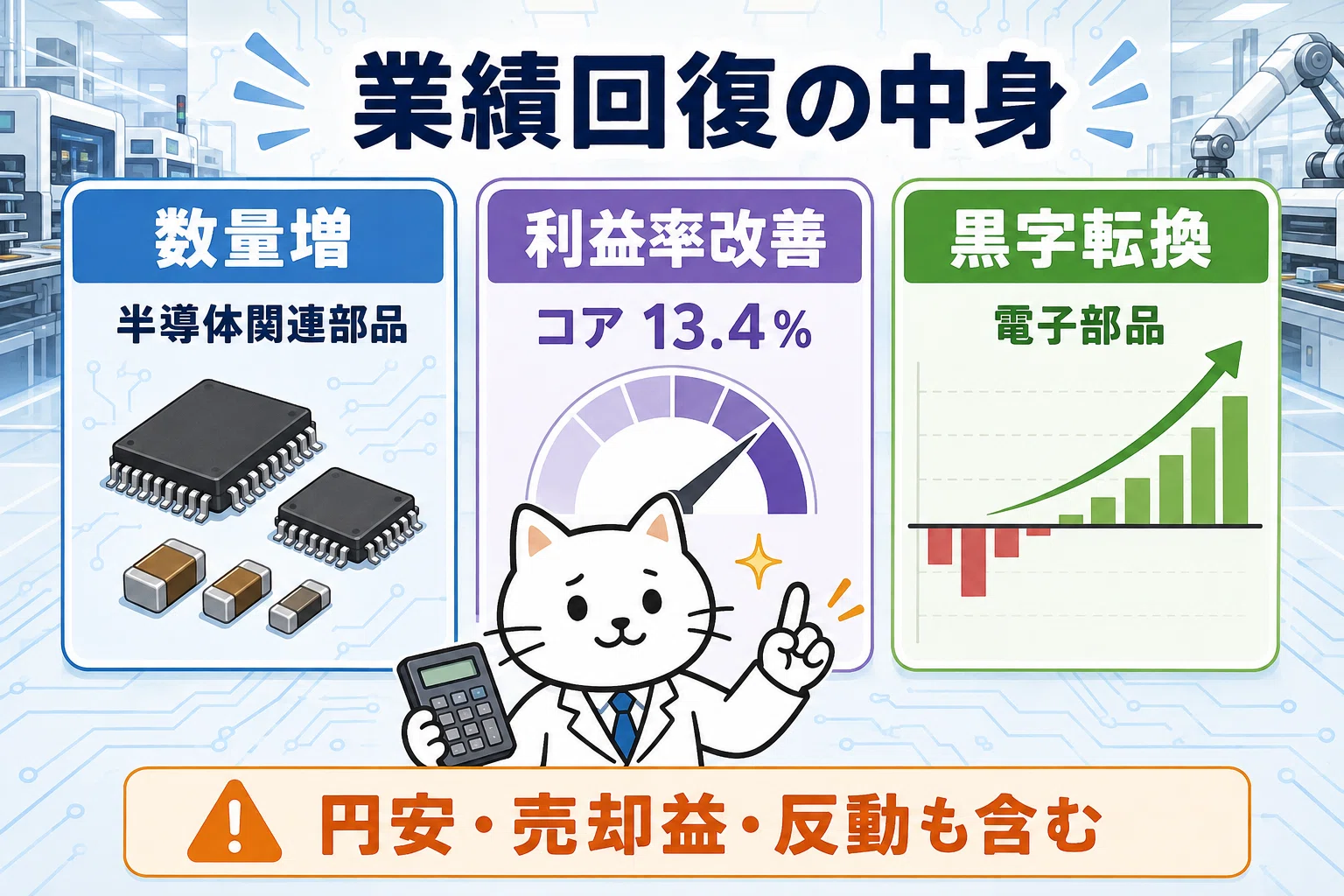 京セラはAI部品株へ変われるか 営業利益165％増でもPER29倍を追わない