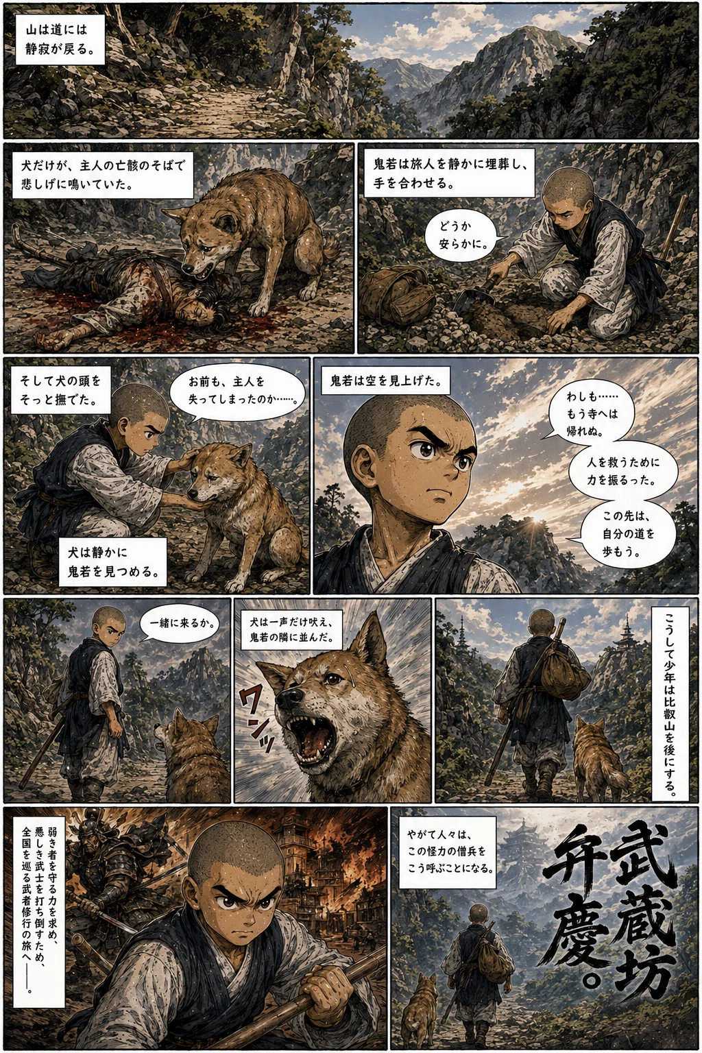 武蔵坊弁慶 誕生秘話「鬼若、旅立つ」｜hon sora