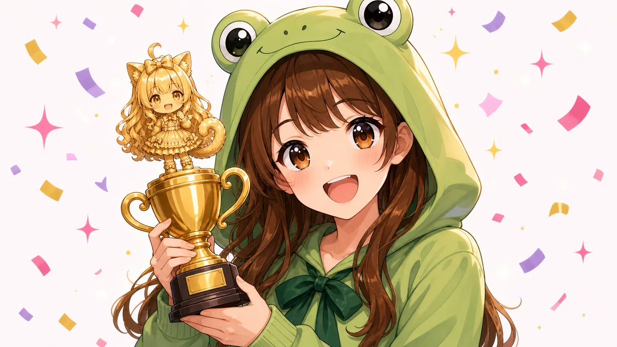コメント1位でトロフィー進呈