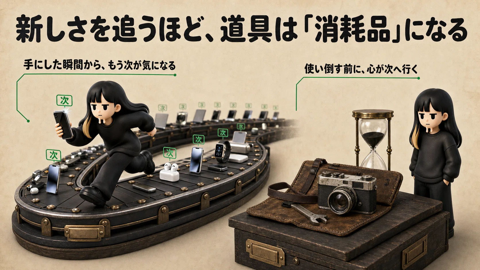 最新ガジェットを追うのをやめたら、道具が「資産」になった｜よそおい