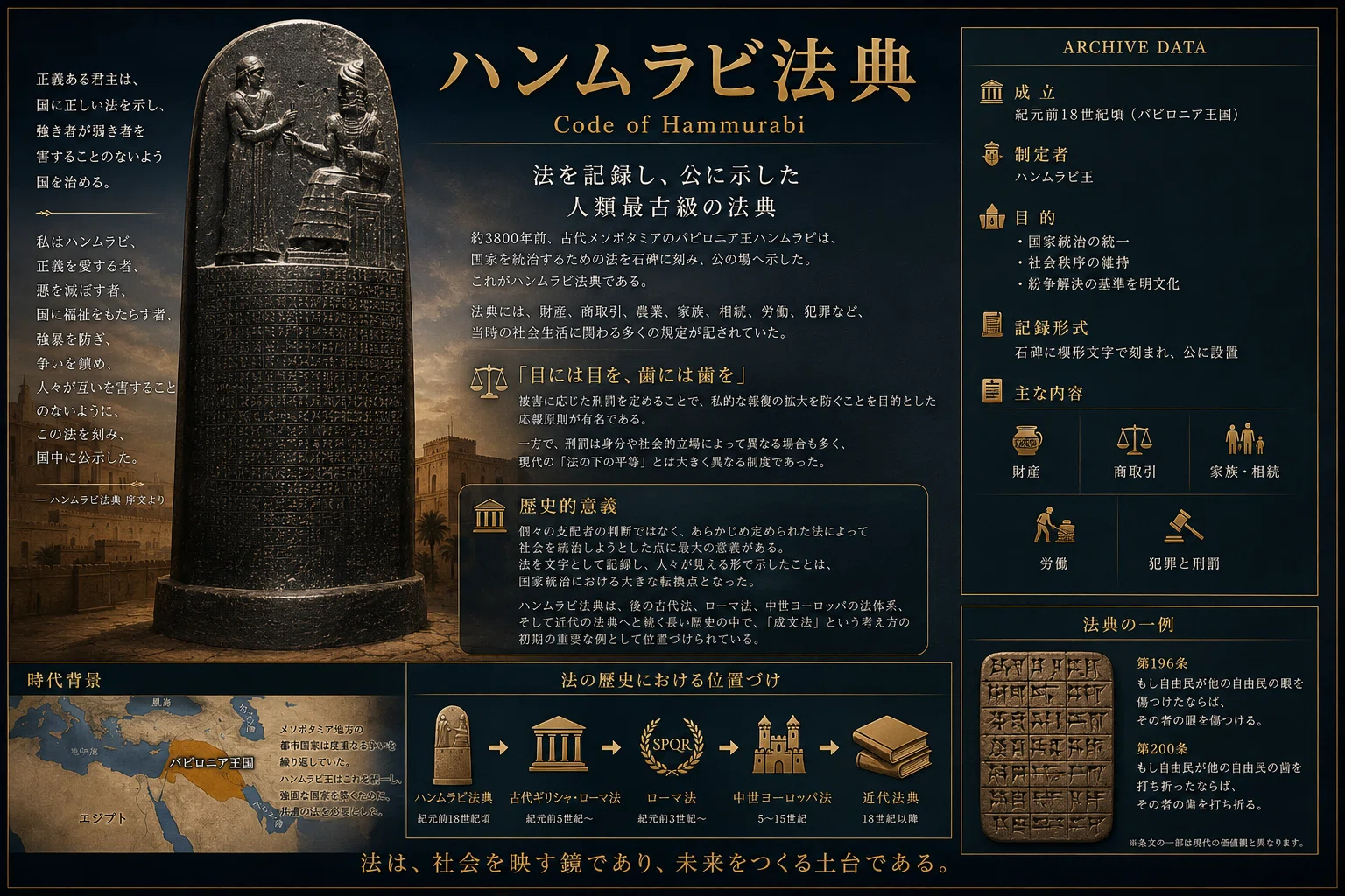 MVP ARCHIVE HISTORY | Civilization ORDER 02 : Code of Hammurabi