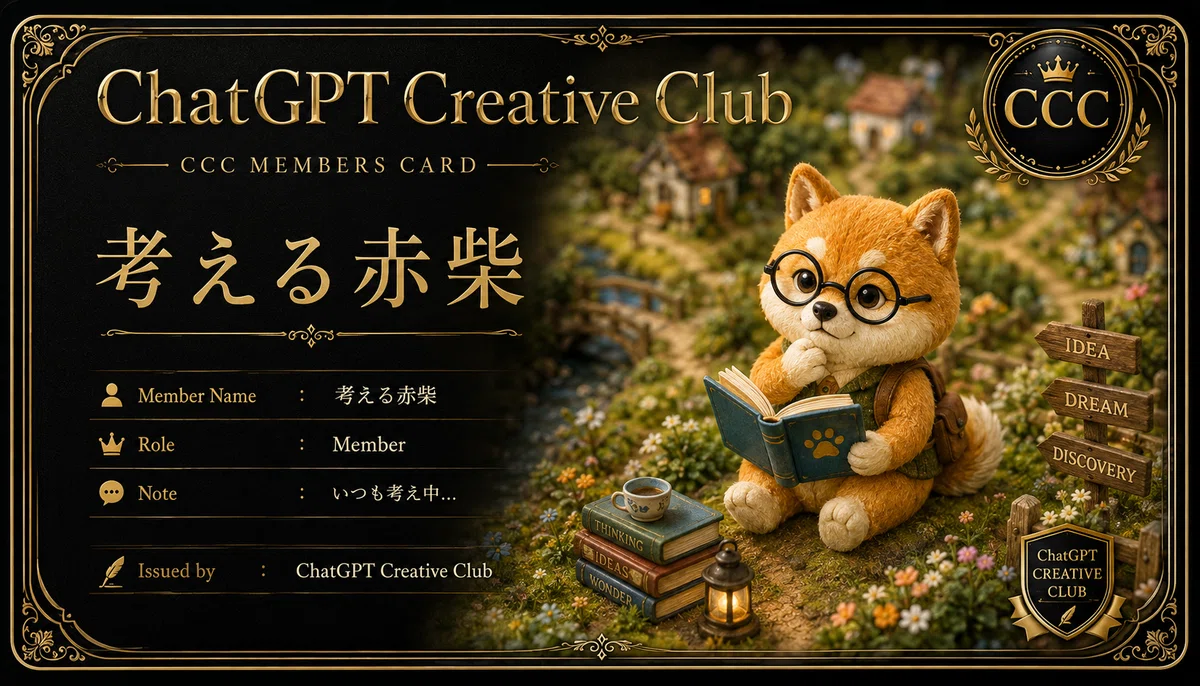 タップするとChatGPTCreativeClubに飛びます