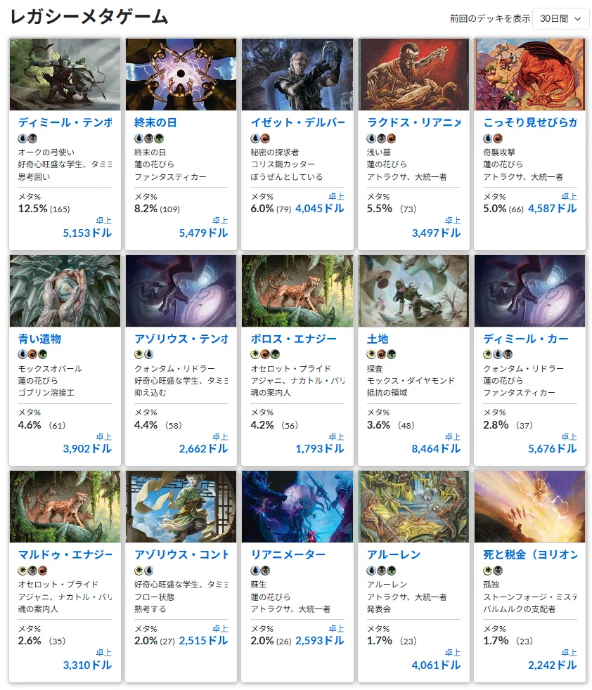 環境振り返り】レガシー版ボロスエネルギーマーベル環境｜philo