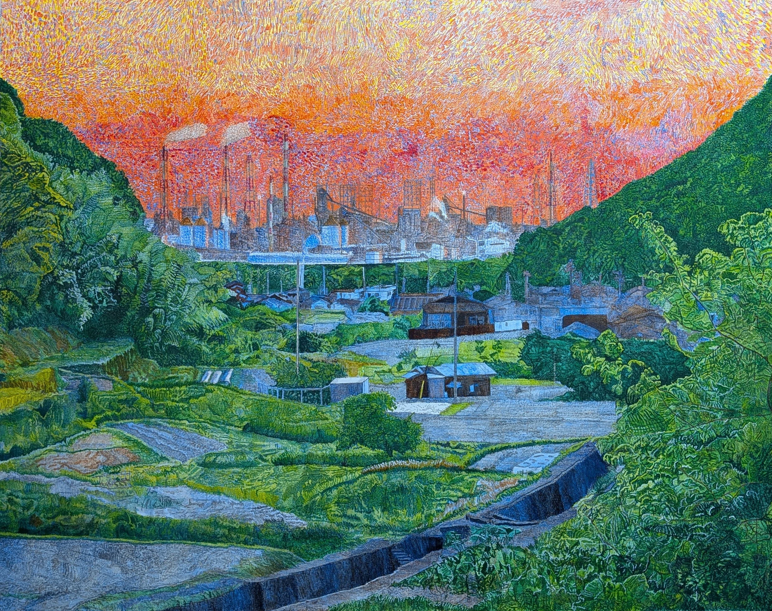 Step104】「交錯」油彩画｜瑞島 魁祐（みずしま かいゆう）