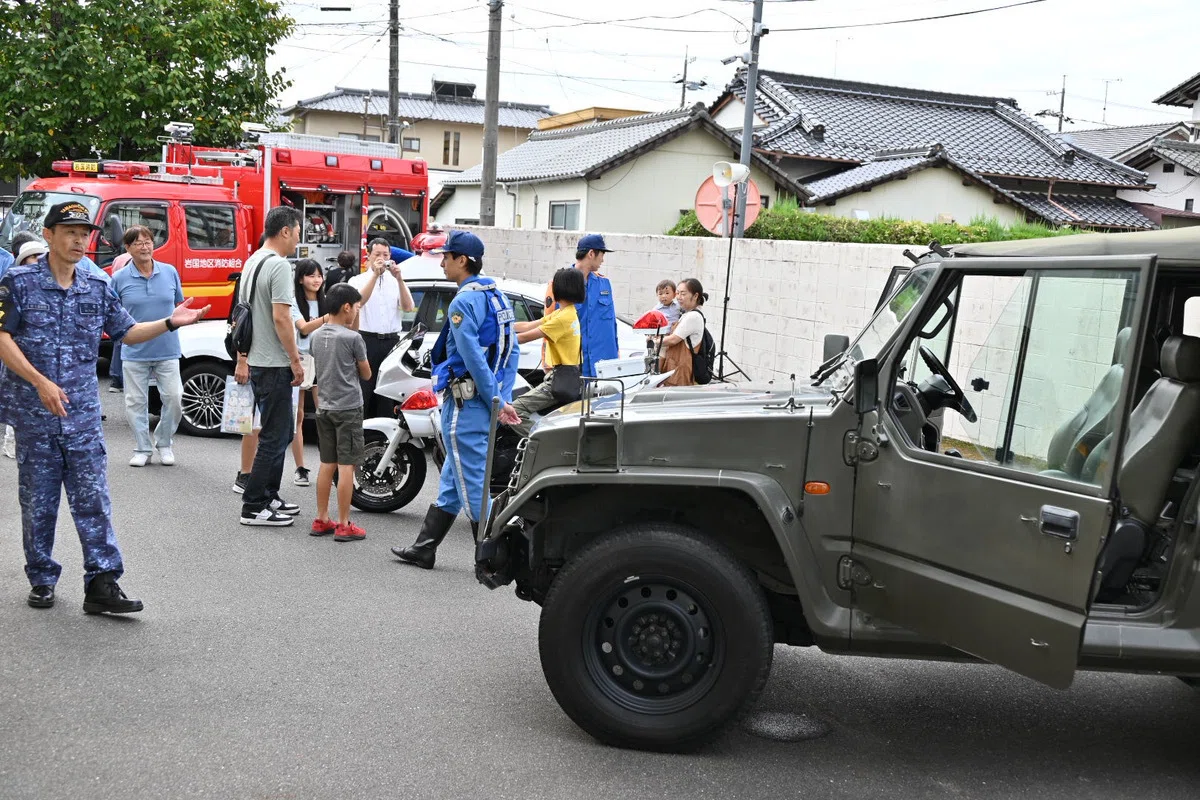 働く車の展示