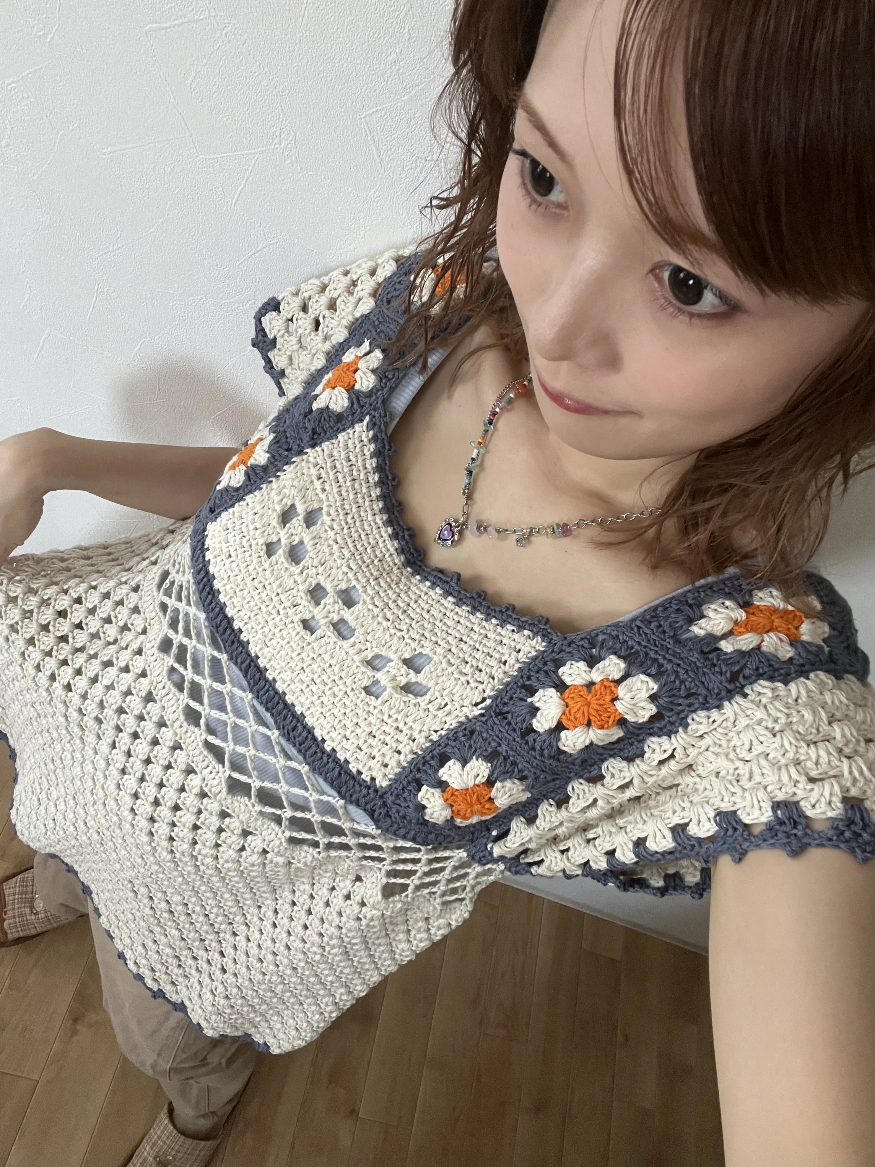 かぎ針編み】ガーデンチュニックワンピース🛳️💐 編み方【編み図販売
