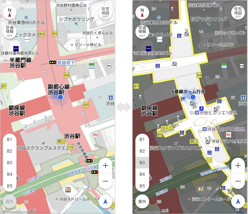 So much you can do for free! Key free features of Zenrin Map Navi