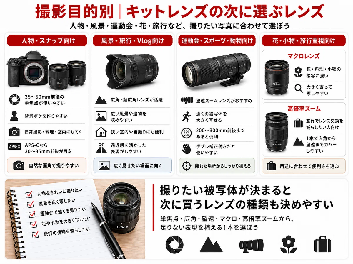 キットレンズの次に買うおすすめレンズ15選｜初心者向けに二本目の