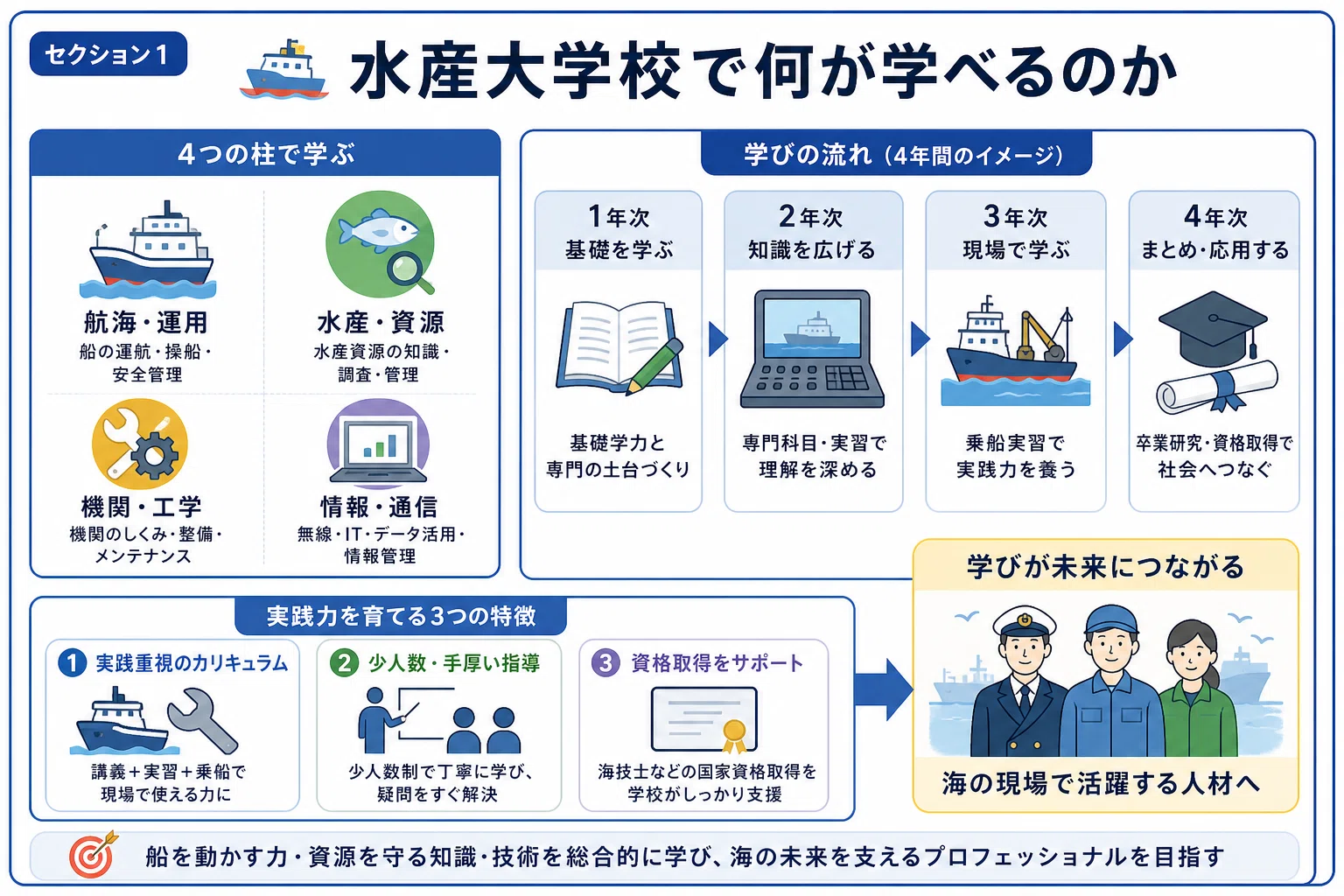 偏差値40なのに就職は国内最強」は本当か。水産大学校を公式情報で調べ