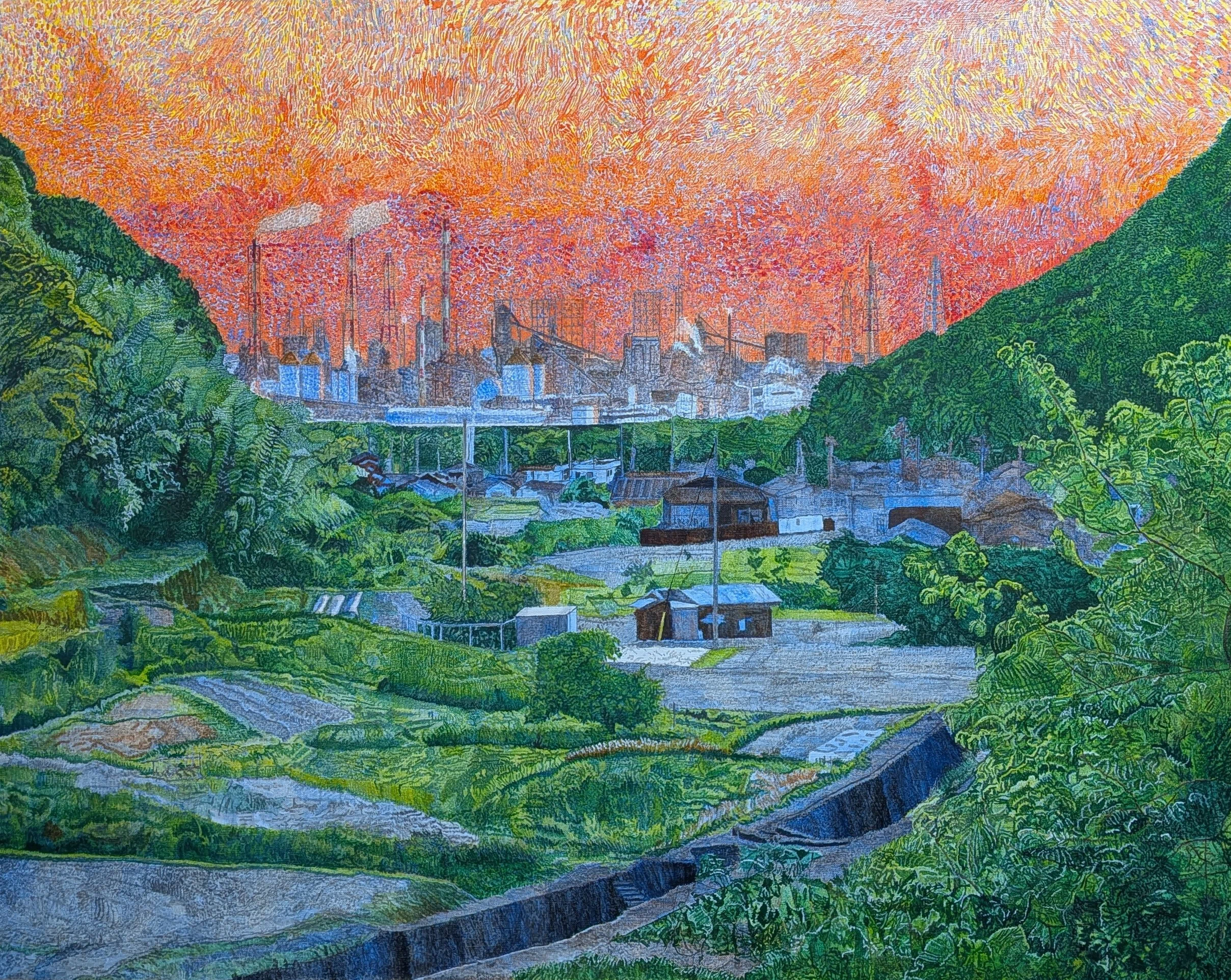 Step106】「交錯」油彩画｜瑞島 魁祐（みずしま かいゆう）