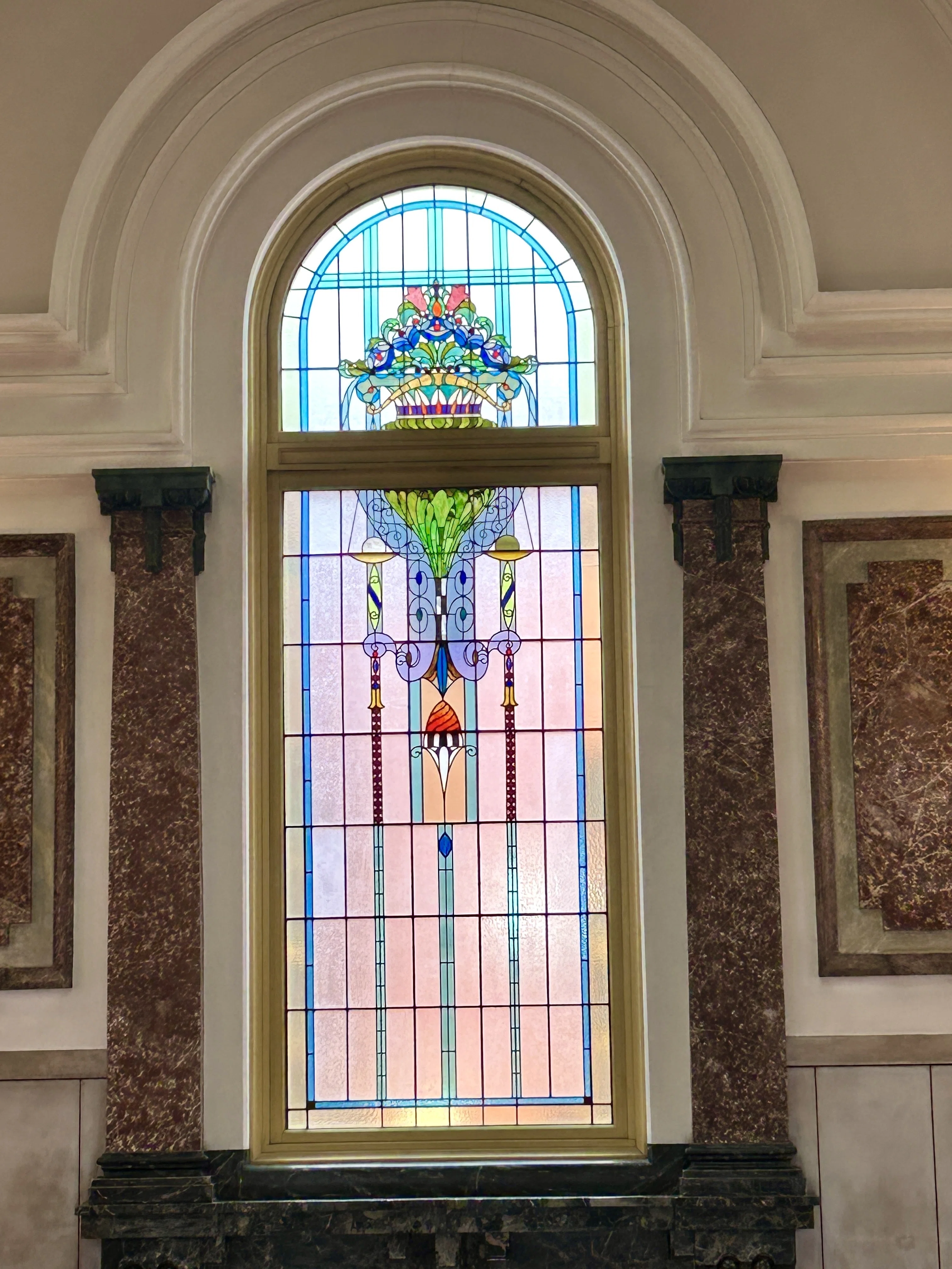 【Stained glass】ステンドグラス　オブジェ Chimayo Stained Glass チマヨステンドグラス シェブロンオーナメント