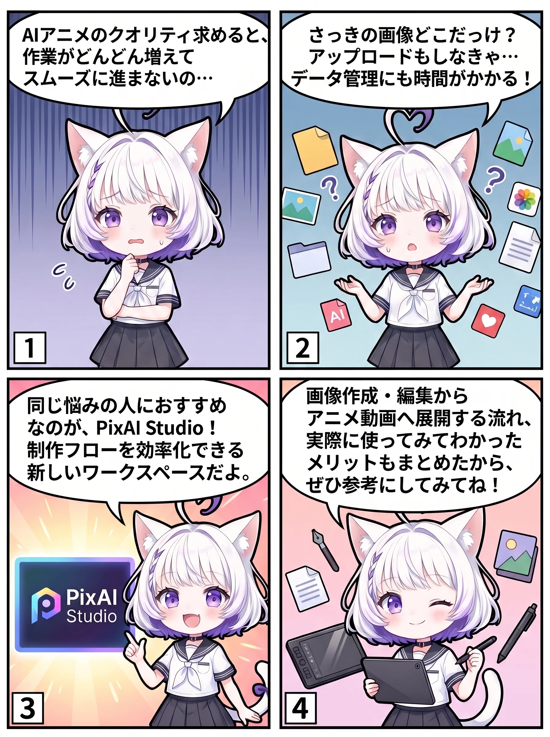Production Workflow from AI Image Generation to Anime Video