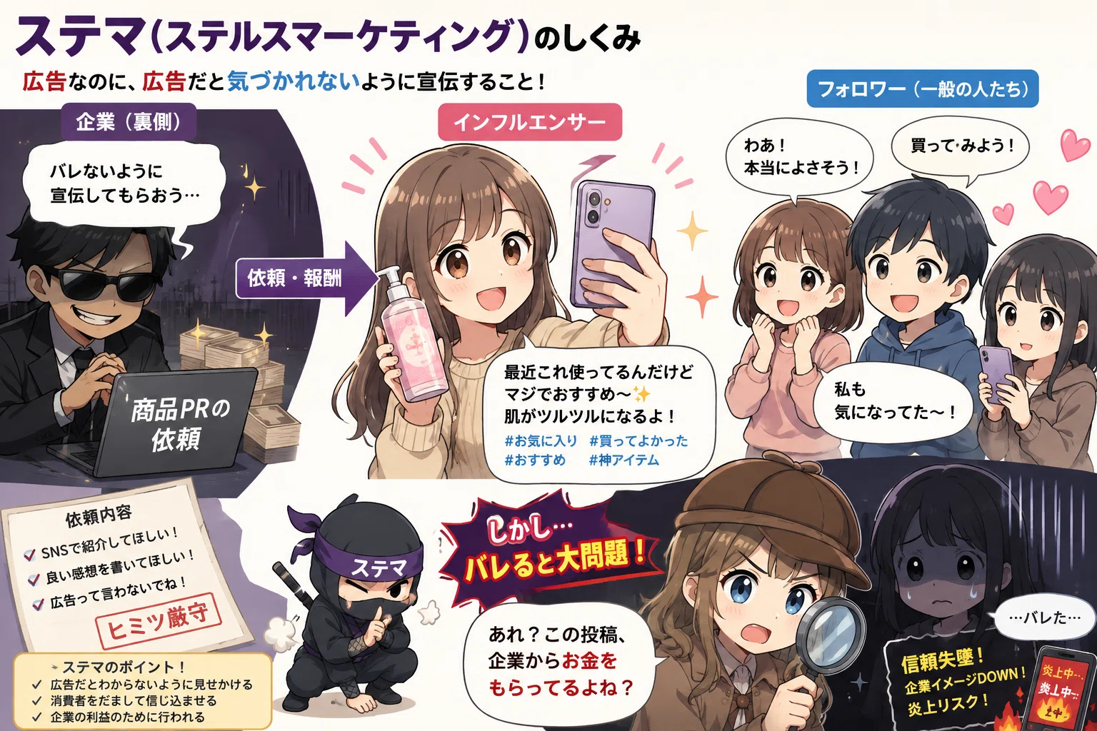 🇯🇵日本のステマ(ステルスマーケティング)について(日本語・英語