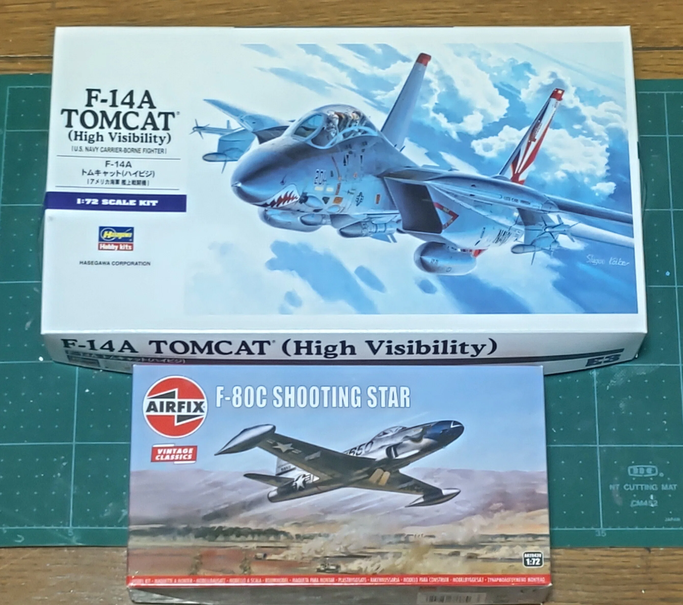 1201X【未組品/ジャンク】各メーカー 戦闘機プラモデル 8箱まとめて いい歳こいたおっさんが久しぶりにプラモデルを作る話 その59 F-80編