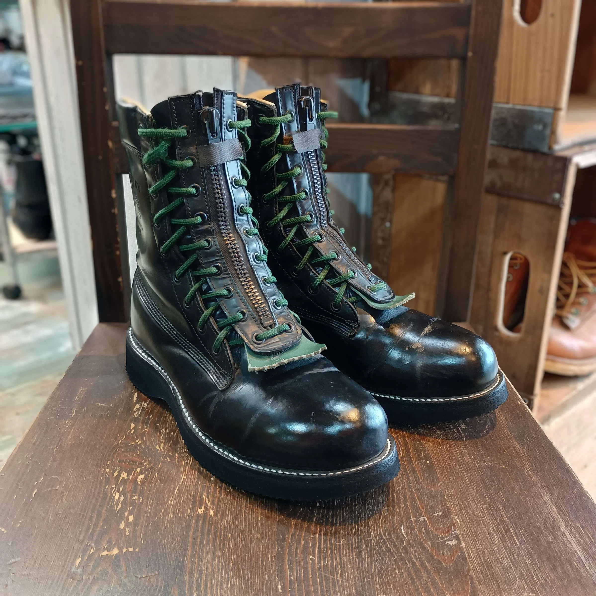 チペワファイヤーマンブーツカスタム リソール/ソールカスタム】CHIPPEWAファイヤーマンブーツ+Dr.Sole
