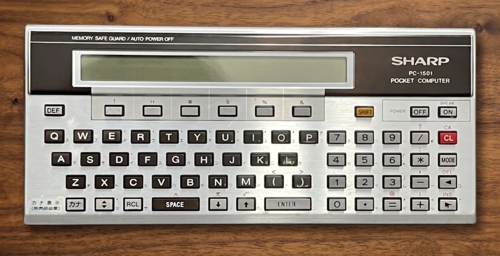 【動作確認済み】SHARP PC-1501 ポケットコンピュータ SHARP PC-1501 ポケットコンピューター 懐古】ついにマイコンを手に