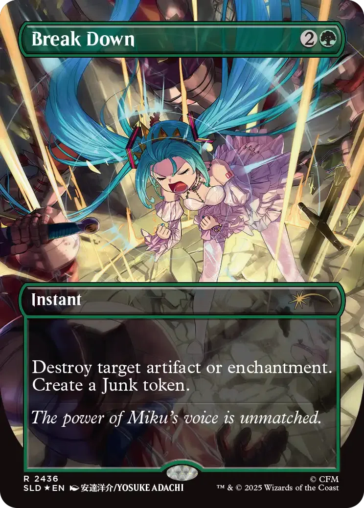 MTG】初音ミク Secret Lair 統率者デッキ：英語名⇒日本語画像一覧