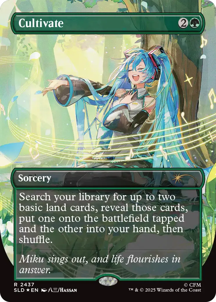 MTG】初音ミク Secret Lair 統率者デッキ：英語名⇒日本語画像一覧