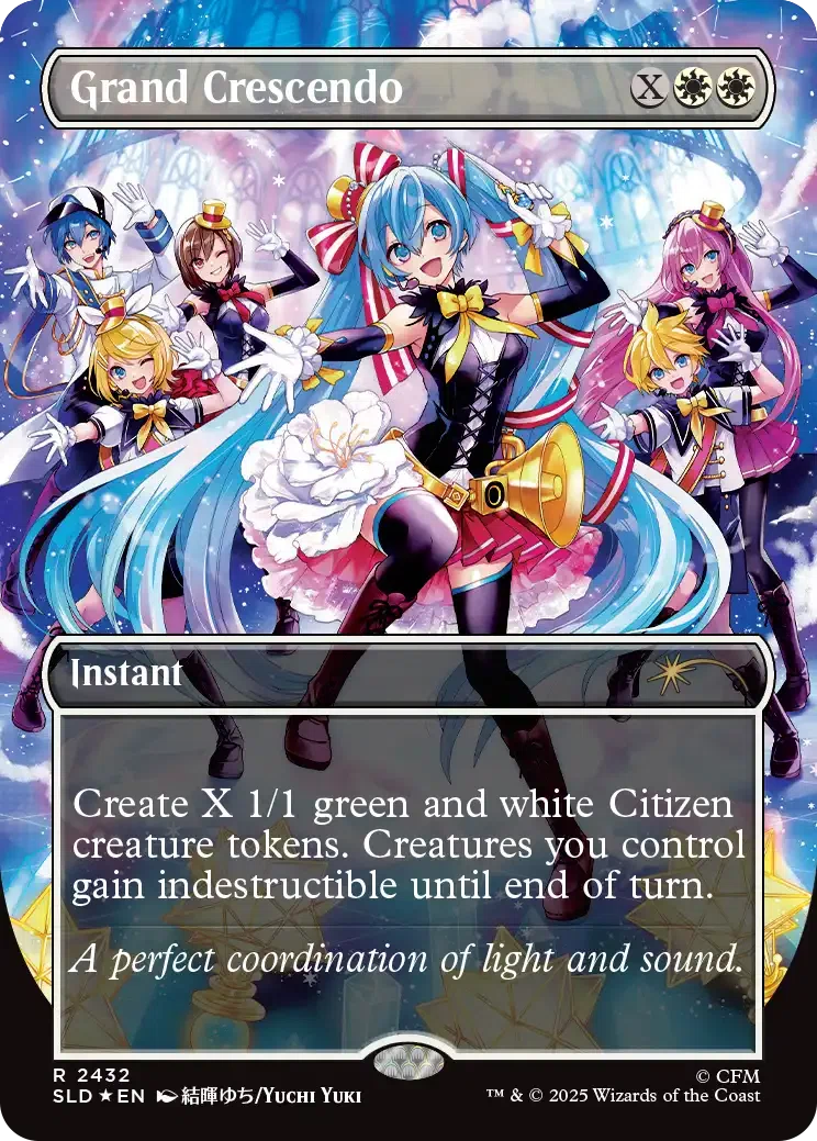 MTG】初音ミク Secret Lair 統率者デッキ：英語名⇒日本語画像一覧