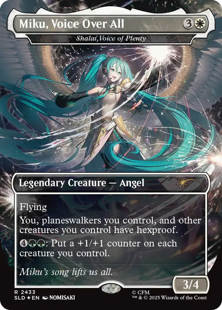 【MTG】初音ミク Secret Lair 統率者デッキ MTG】初音ミク Secret Lair 統率者デッキ：英語名⇒日本語画像一覧