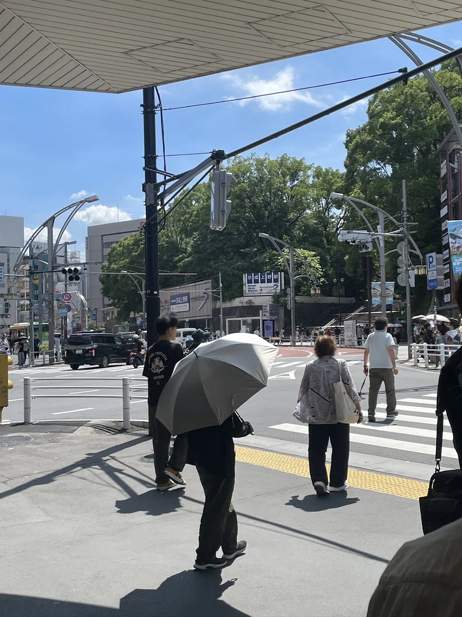 不忍口の高架下交差点