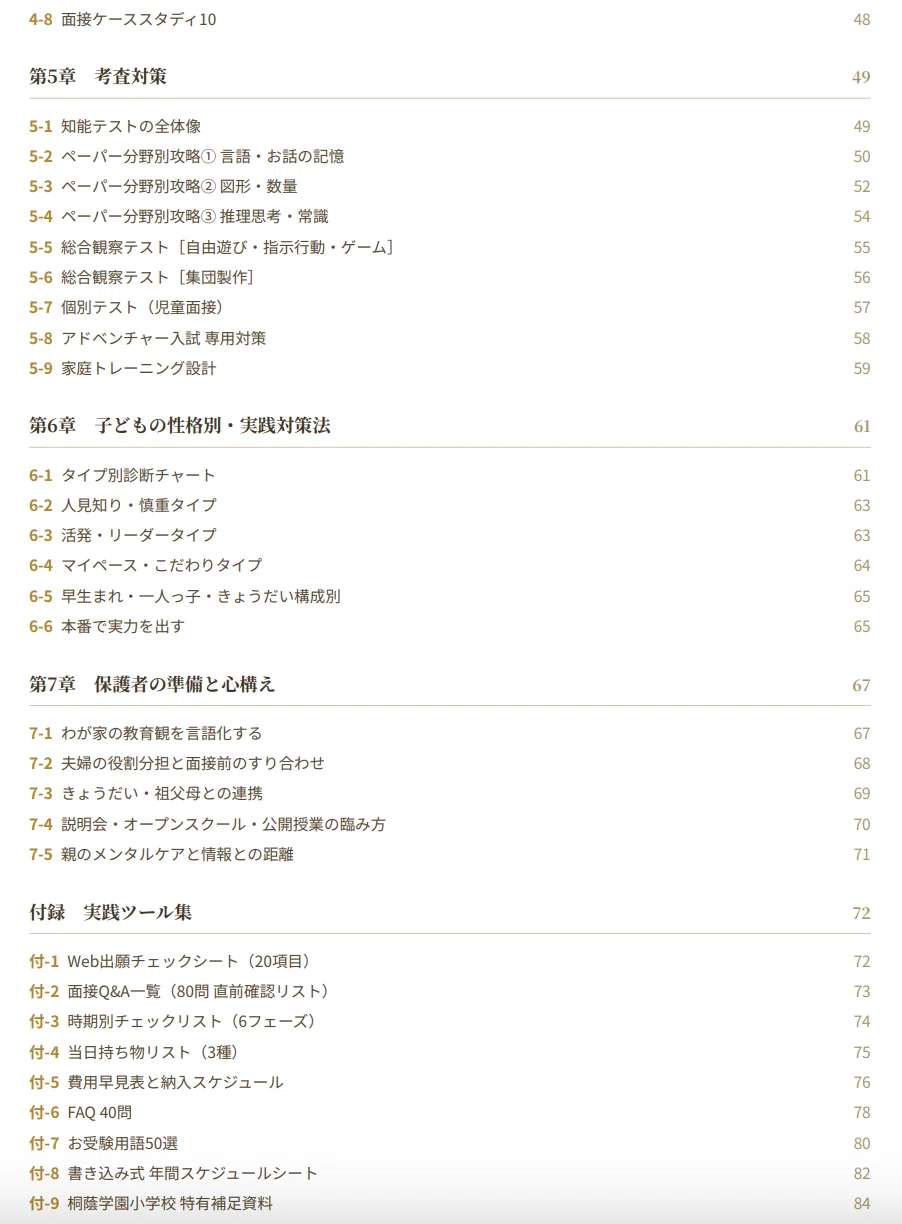 [Toin Gakuen Elementary School] Entrance Exam Preparation Guide ...