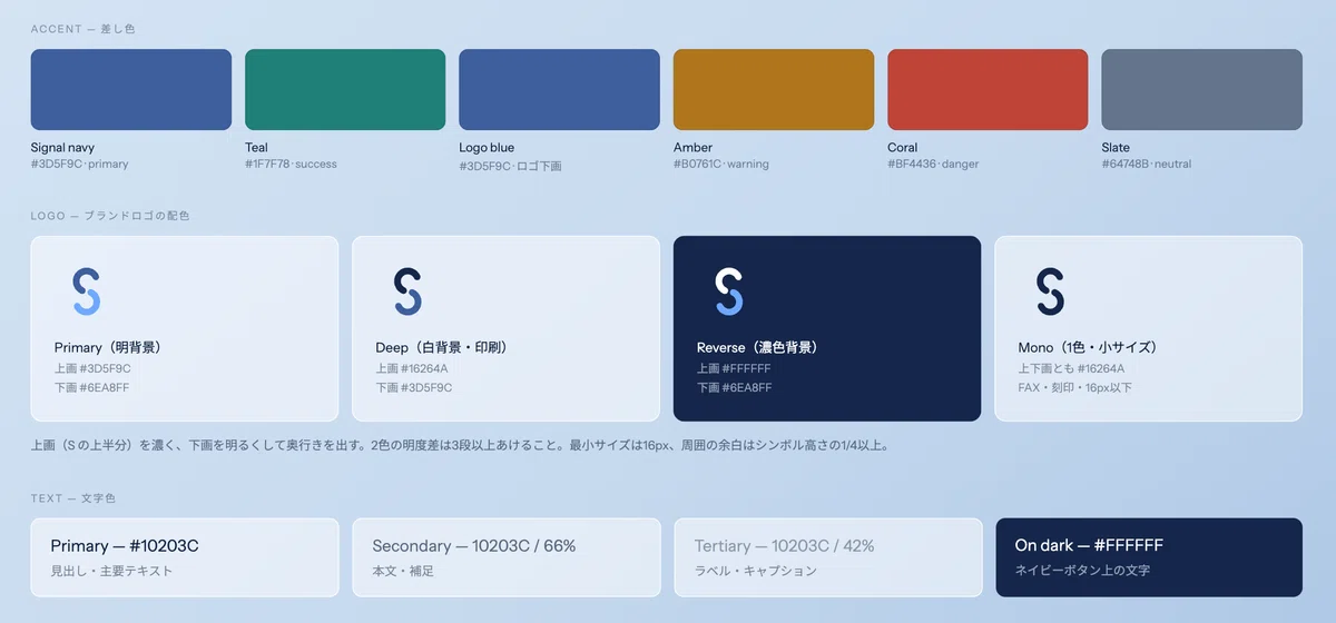 Claude Designで作成したデザインシステム画像