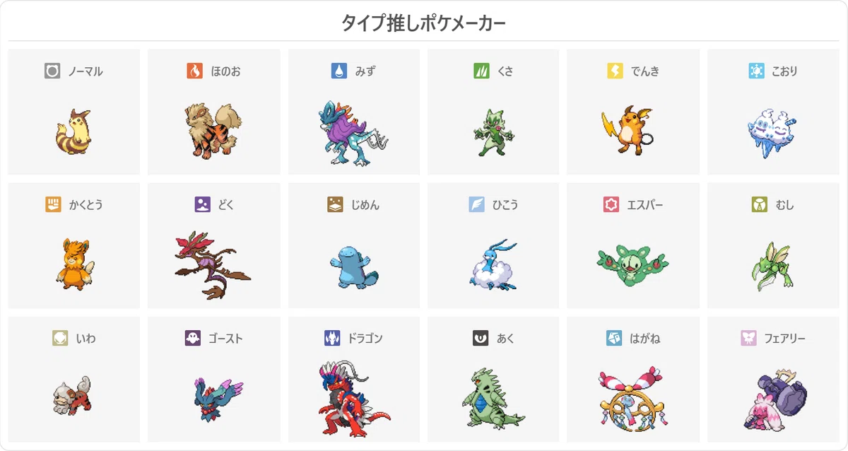 Very Blue Sticker Note I tried the Type-Favorite Pokemon Maker.|青井