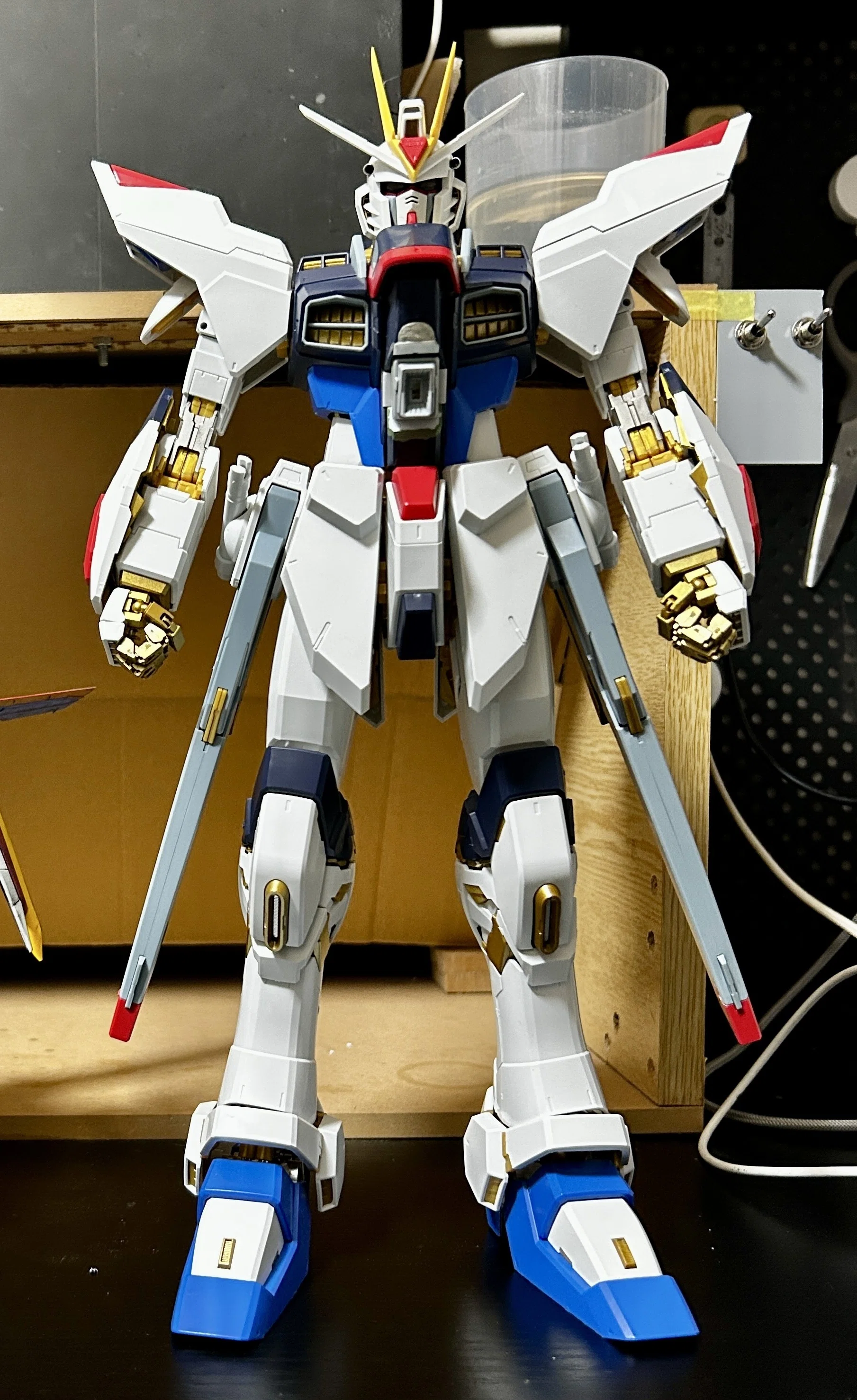 制作記）PGストライクフリーダム～その7～ 足の改修とフレーム塗装