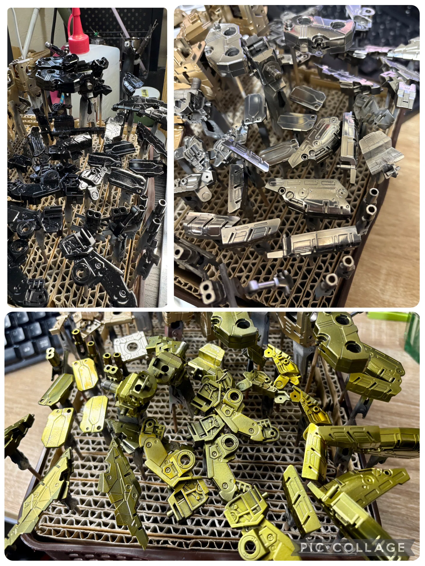 制作記）PGストライクフリーダム～その7～ 足の改修とフレーム塗装