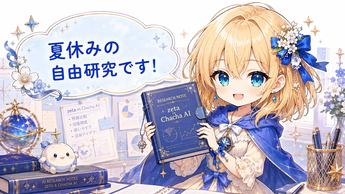 ZETAとchachaの違いについて。（やってみた）｜氷河期の山羊