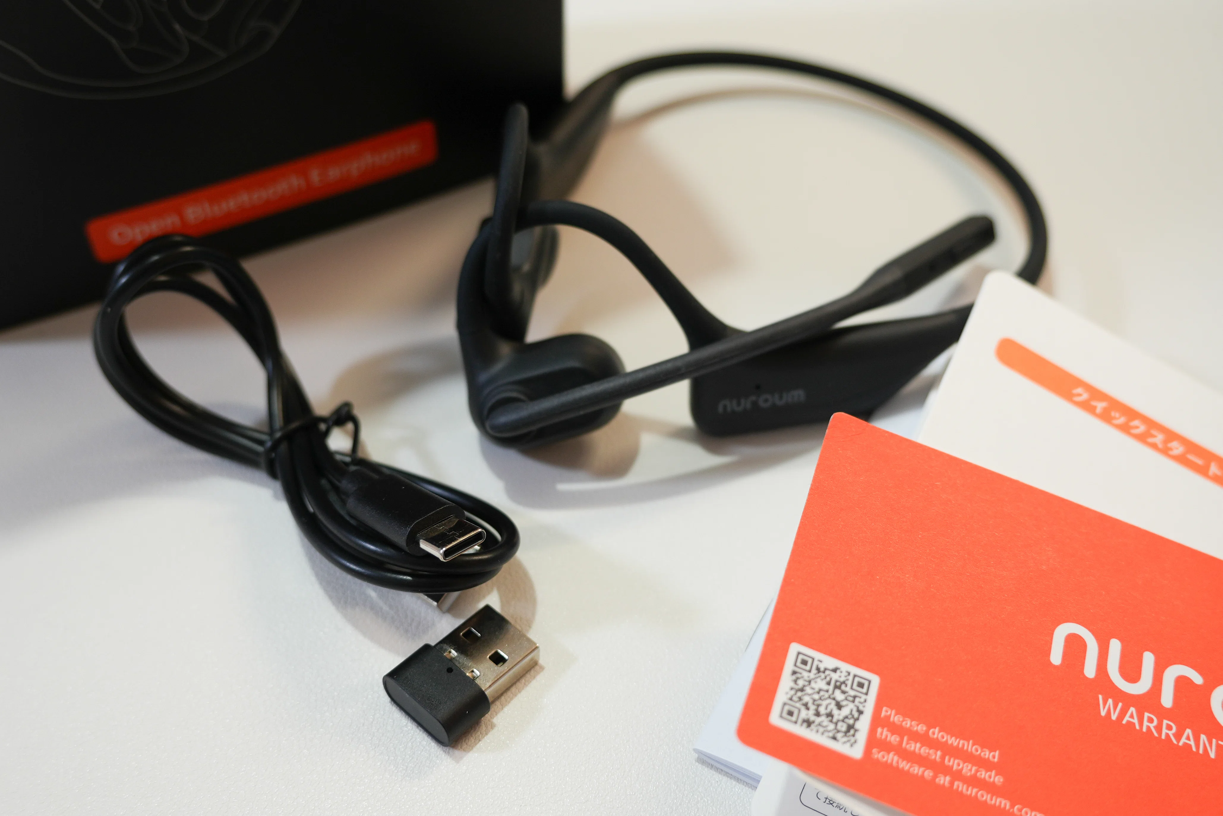 レビュー品】Nuroum OpenEar Pro2 オープンイヤー イヤホンすぐ壊れた