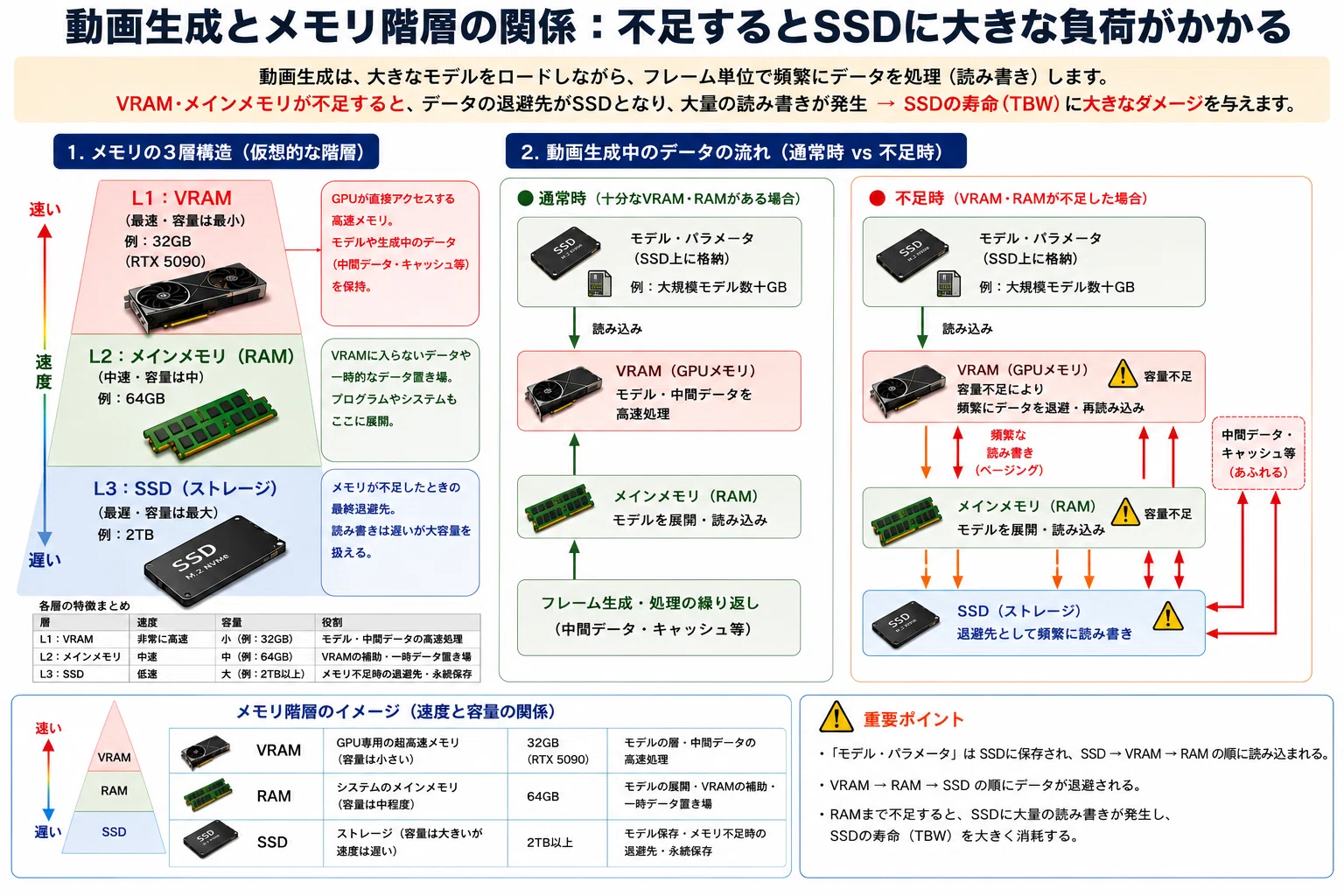 仮想メモリ処理におけるSSDへの「漏れ」の解説｜ひろろひ🐈‍⬛Forge