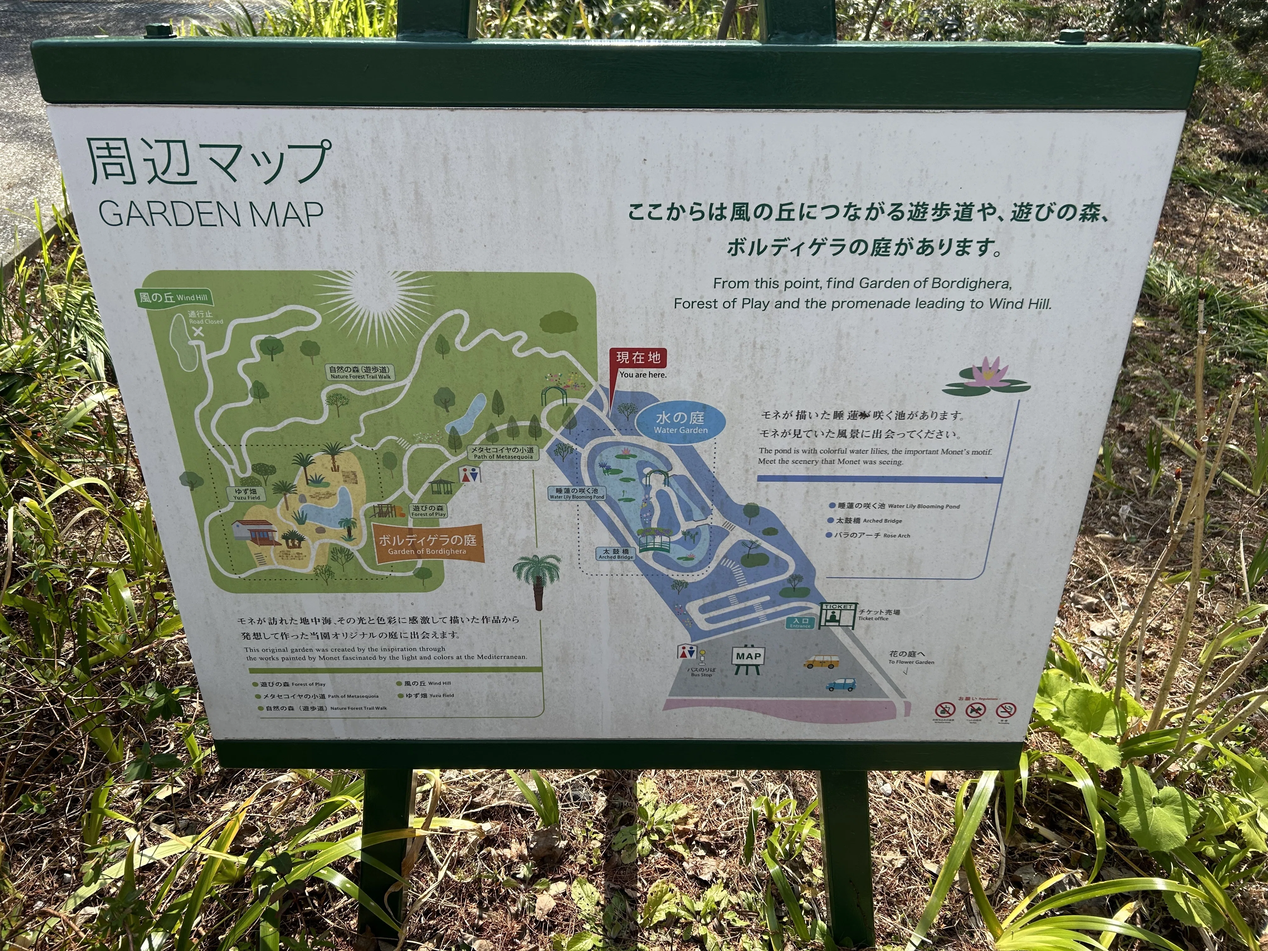 高知見聞録2-12（モネの庭の水の庭からボルディゲラの庭へ歩く