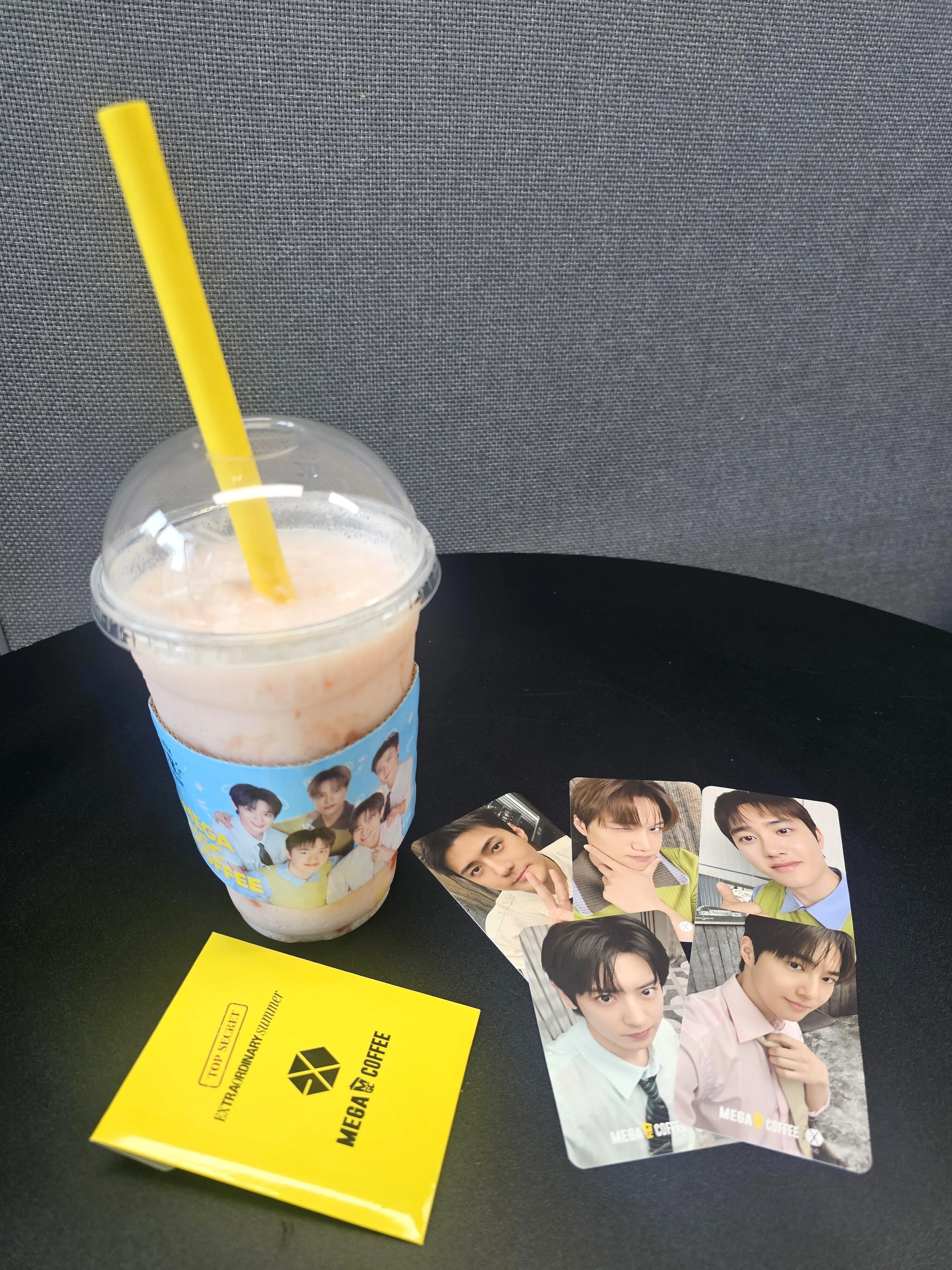 韓国推し活レポ】メガコーヒー×EXO☕️限定トレカがもらえるスタンプ