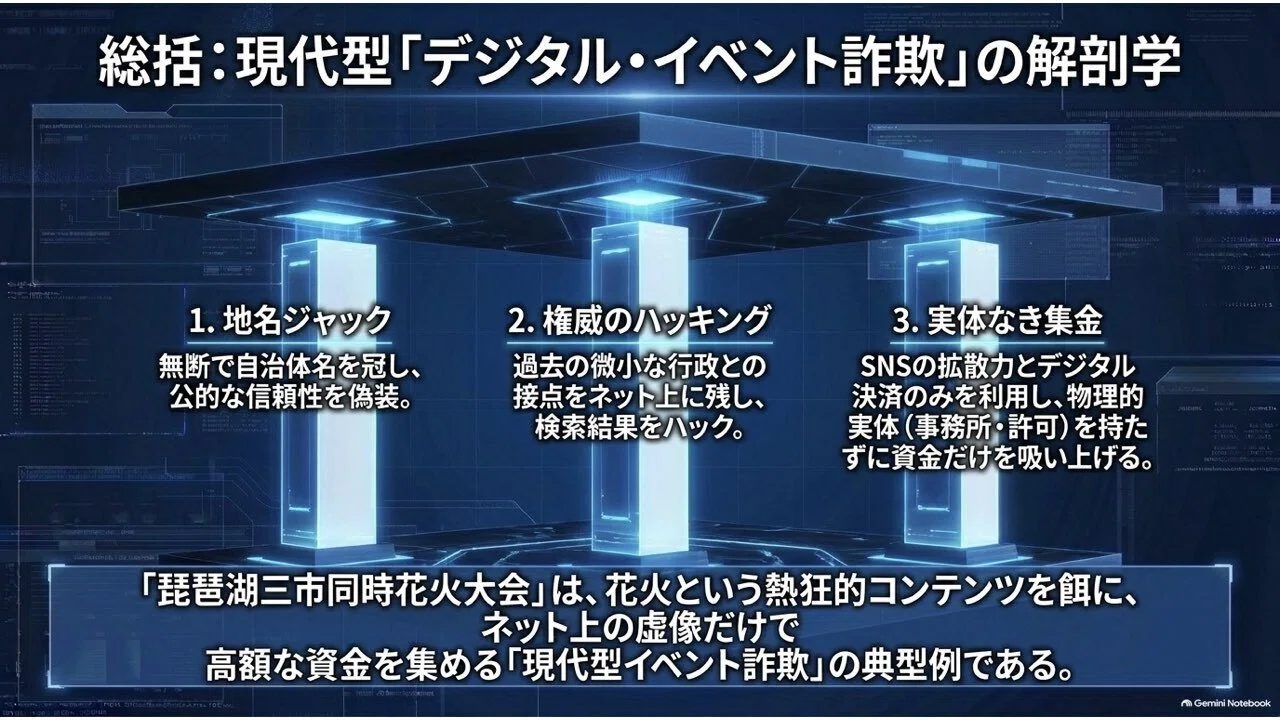 琵琶湖 花火 詐欺