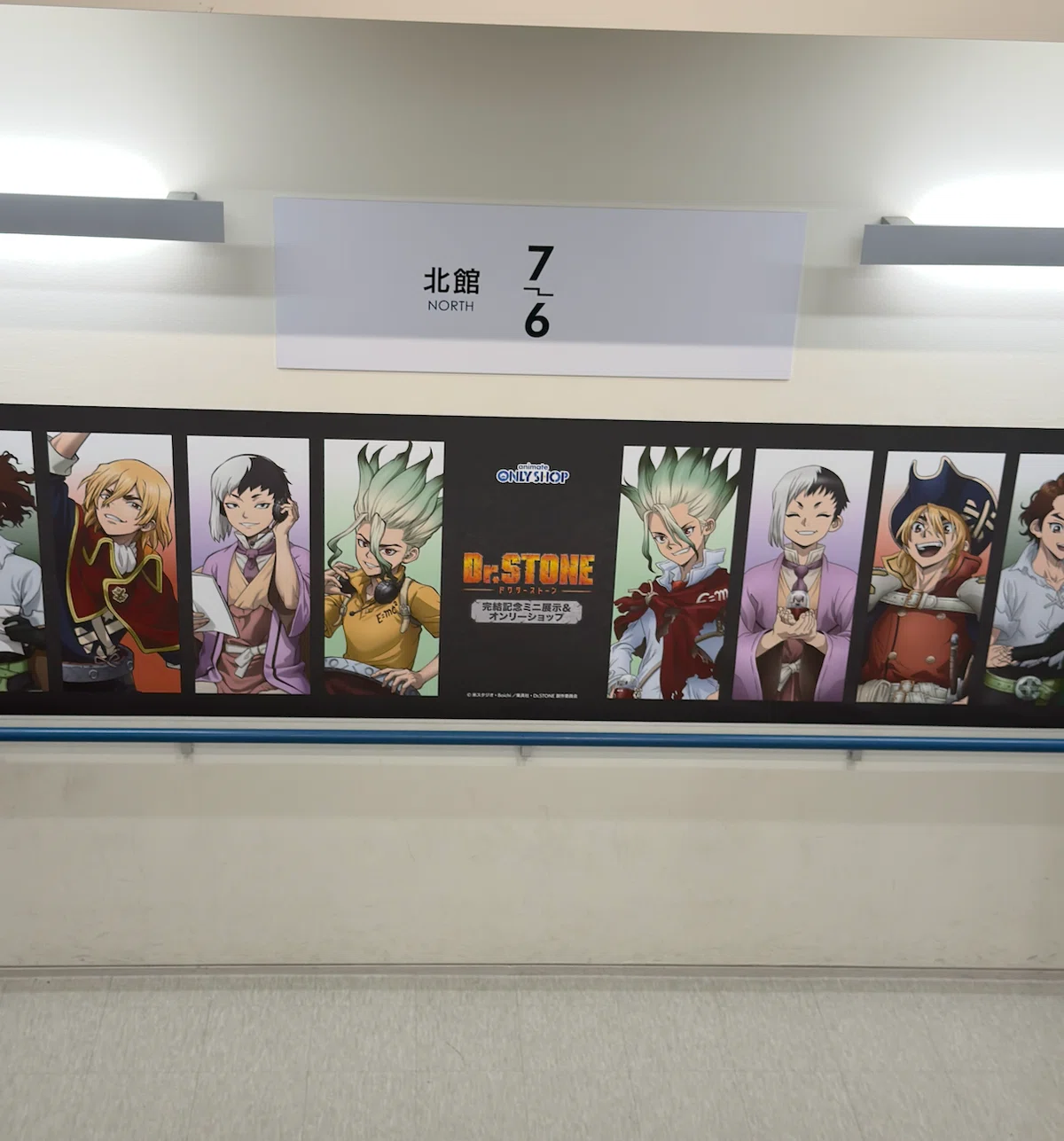 第1期から完結まで壁一面の物語。【Dr.STONE完結記念オンリーショップ