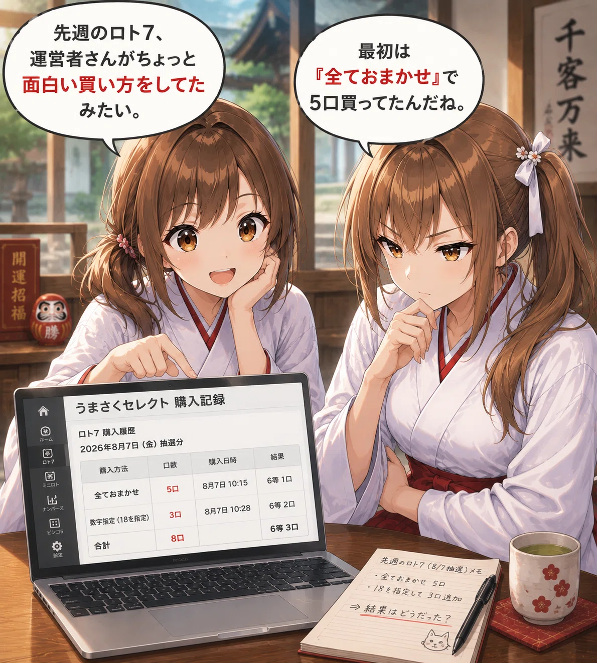 ロト研究】前日のロト6が「18」始まり。翌日のロト7で18を指定してみ