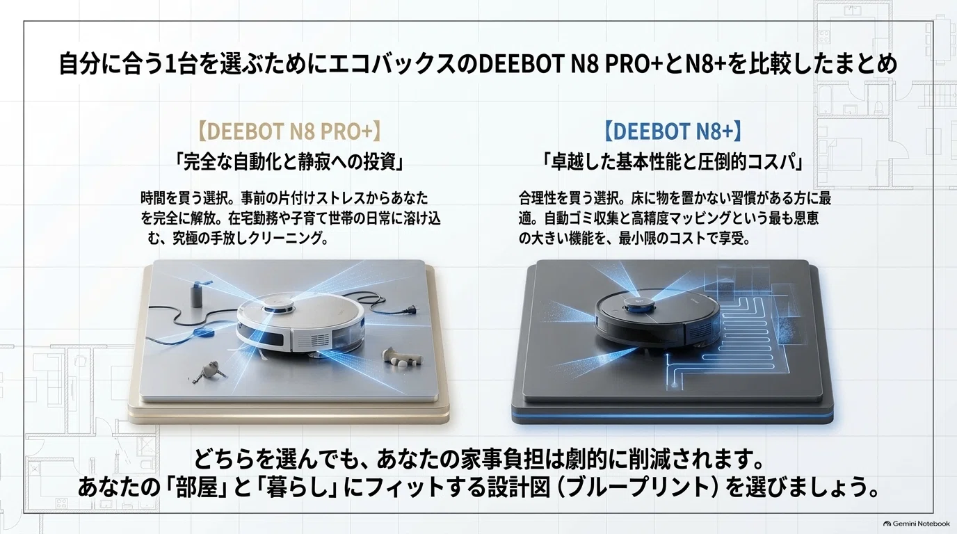 エコバックスのDEEBOT N8 PRO+とN8+を比較｜「徹底比較」プロダクト分析man