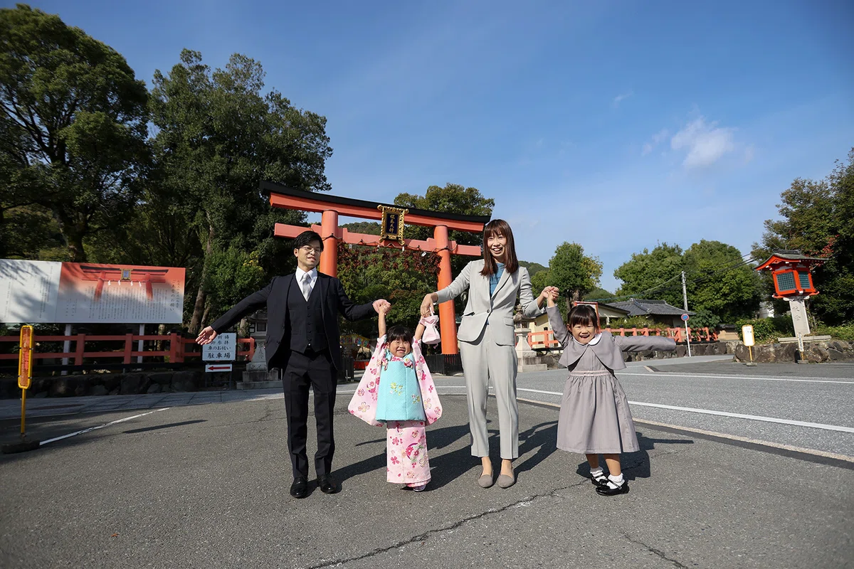 京都 松尾大社 七五三 出張撮影