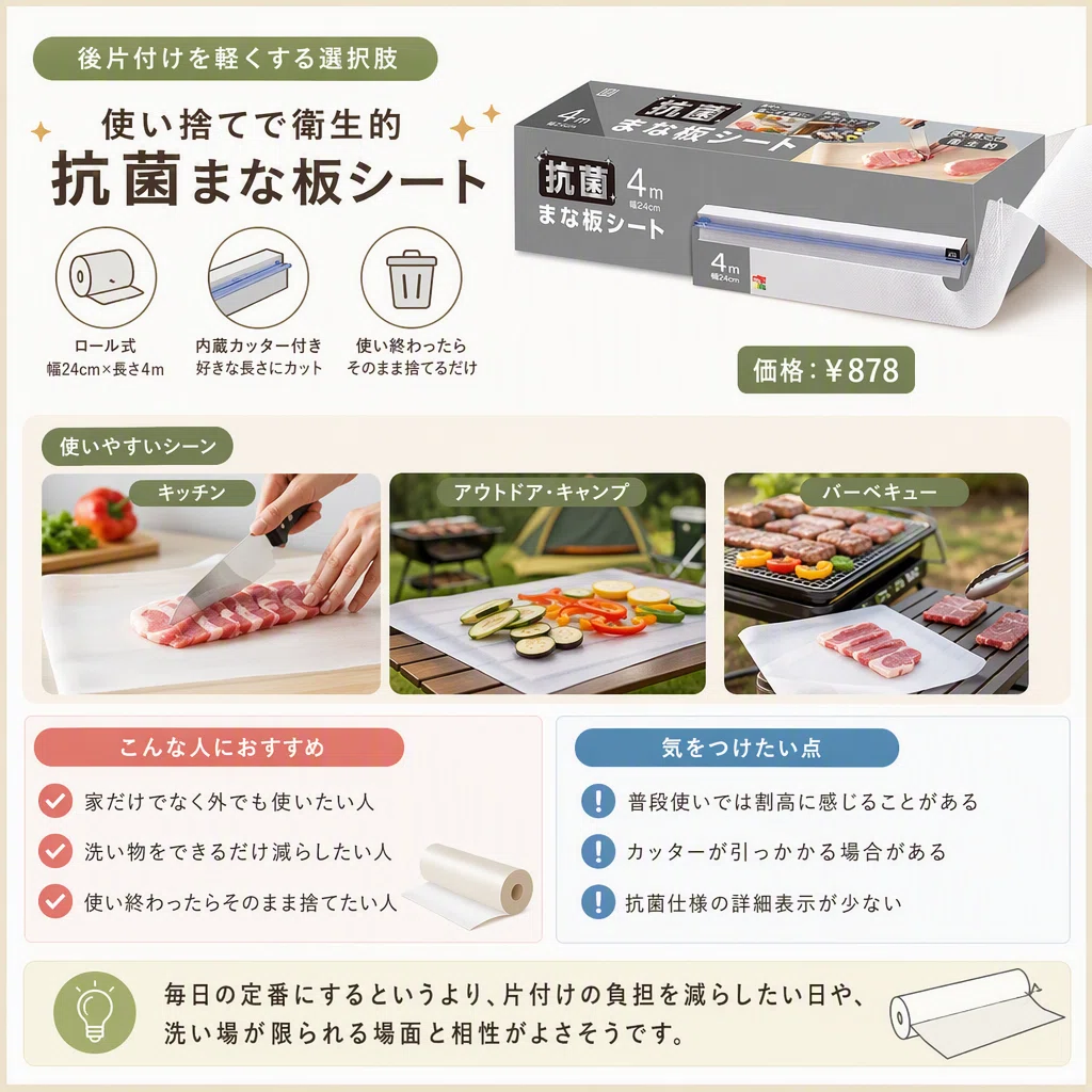 What I decided after comparing antibacterial cutting board sheets